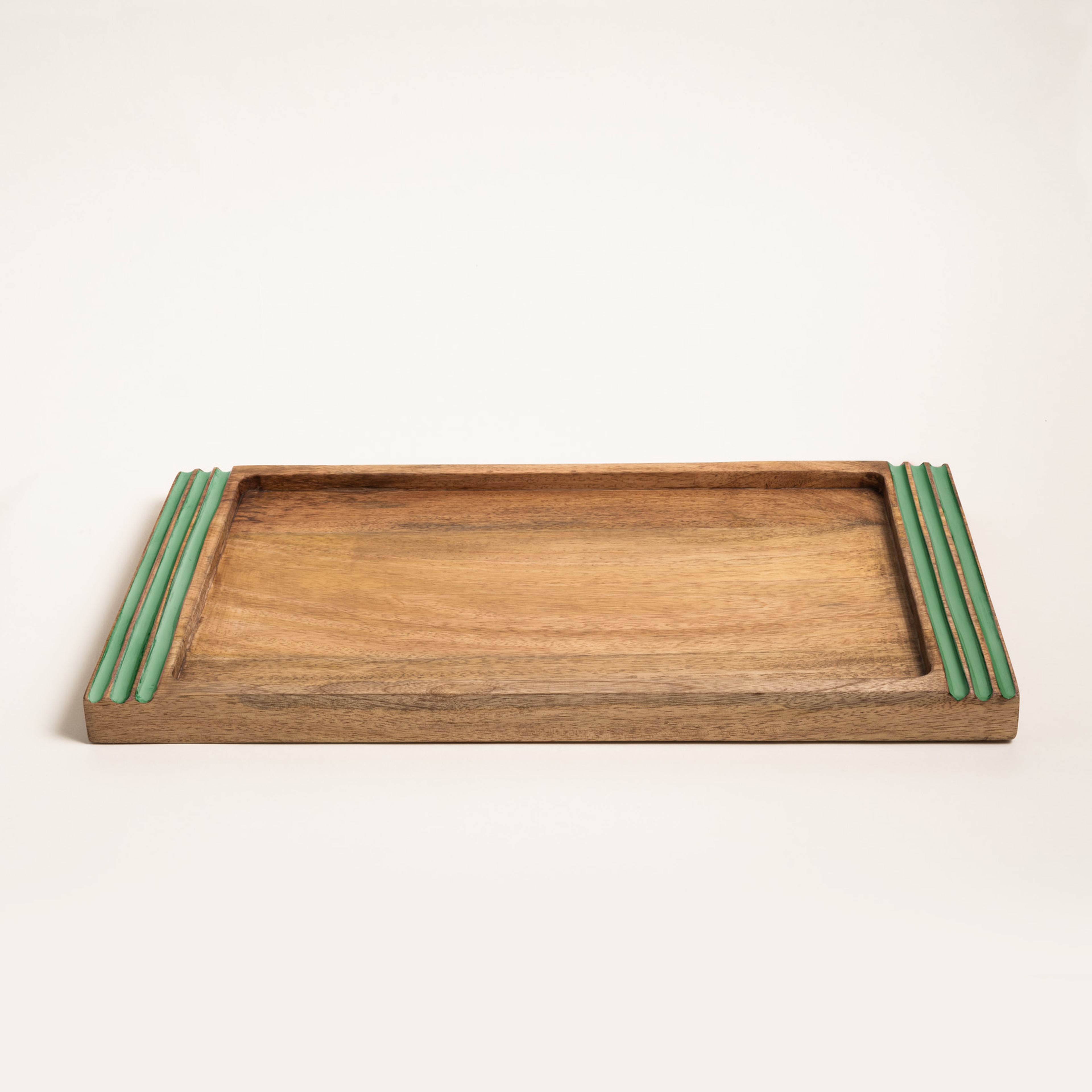 Lakrı Mango Ağacı Tepsi 45 Cm Yeşil