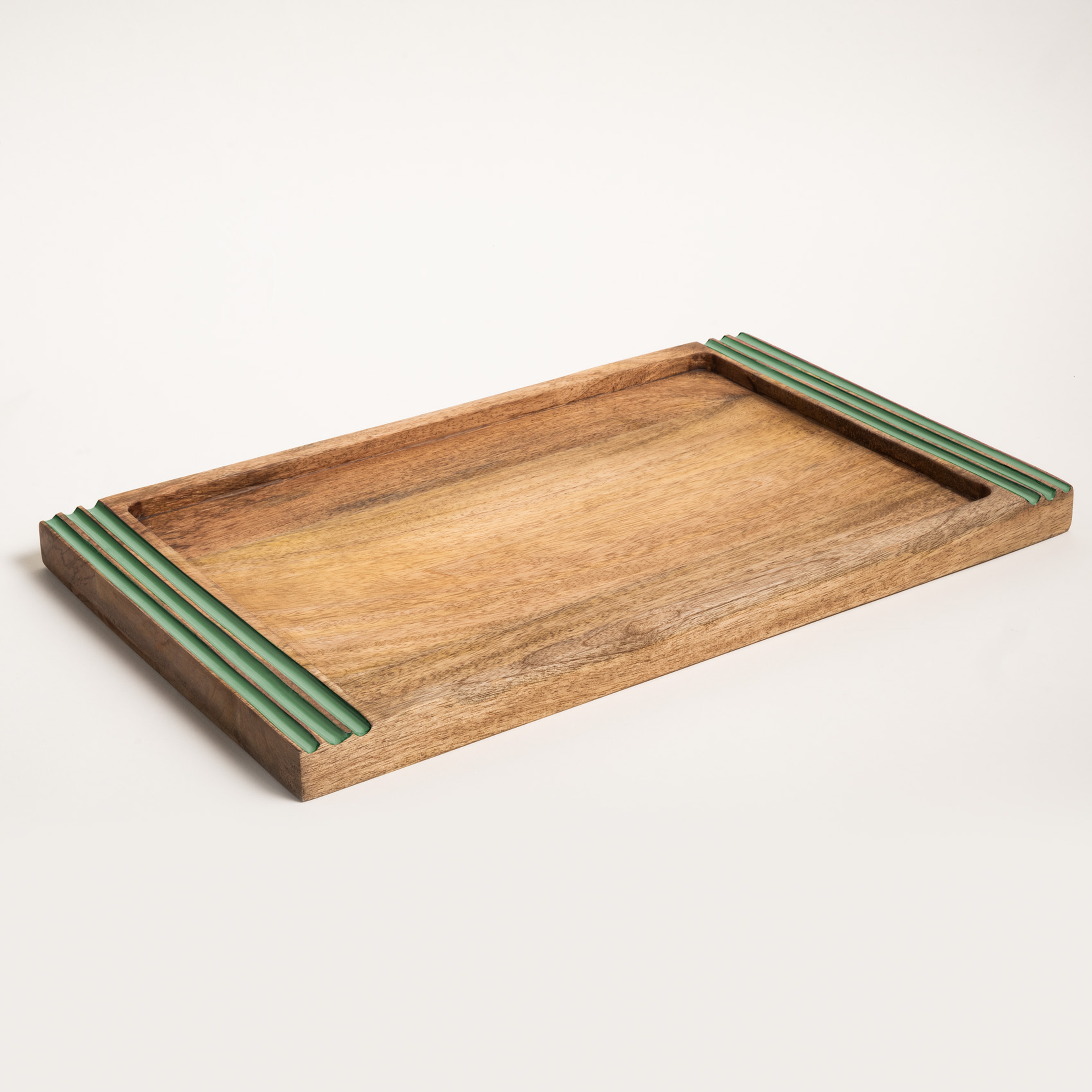 Lakrı Mango Ağacı Tepsi 45 Cm Yeşil