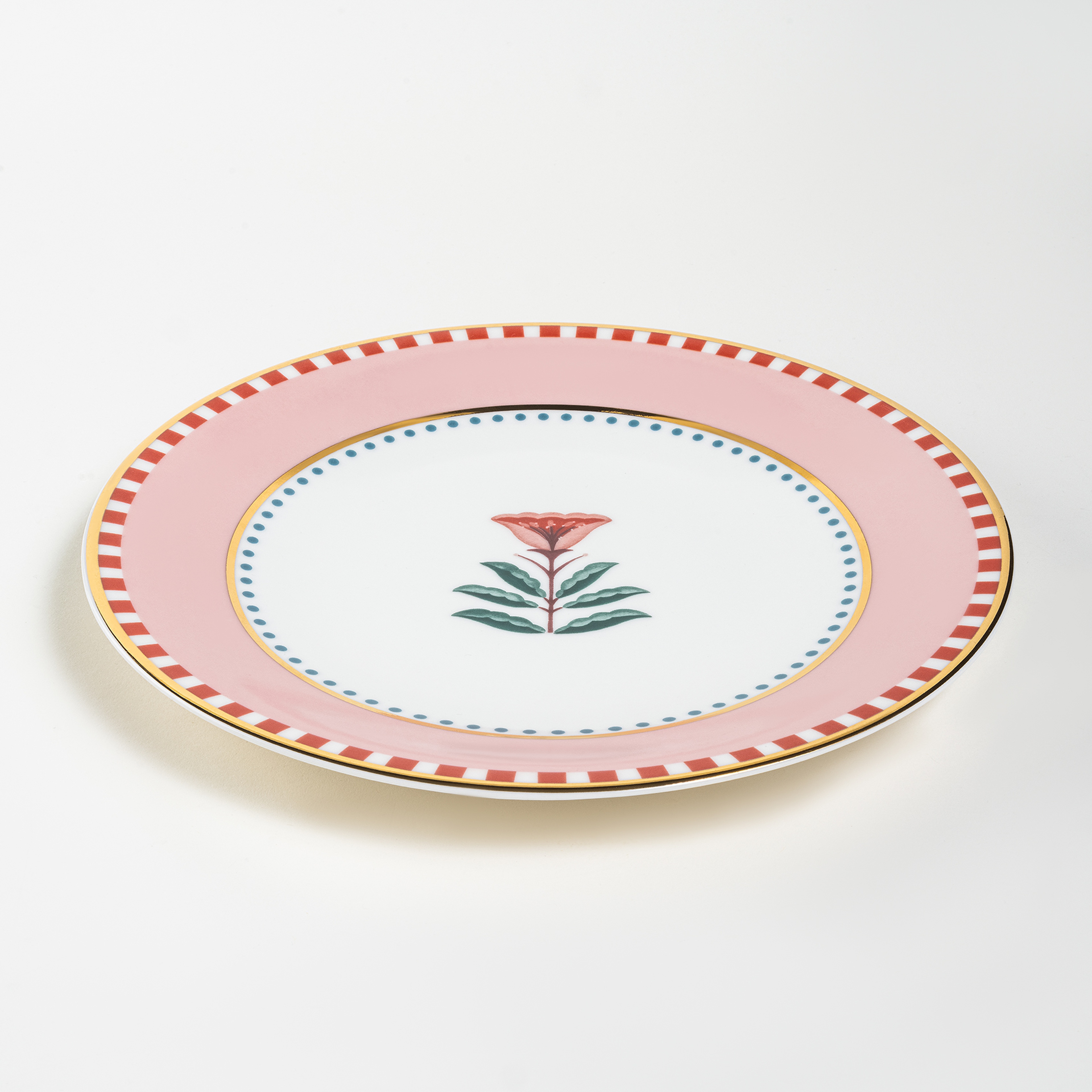 Gediz Porselen Yemek Tabağı 27 Cm Pembe