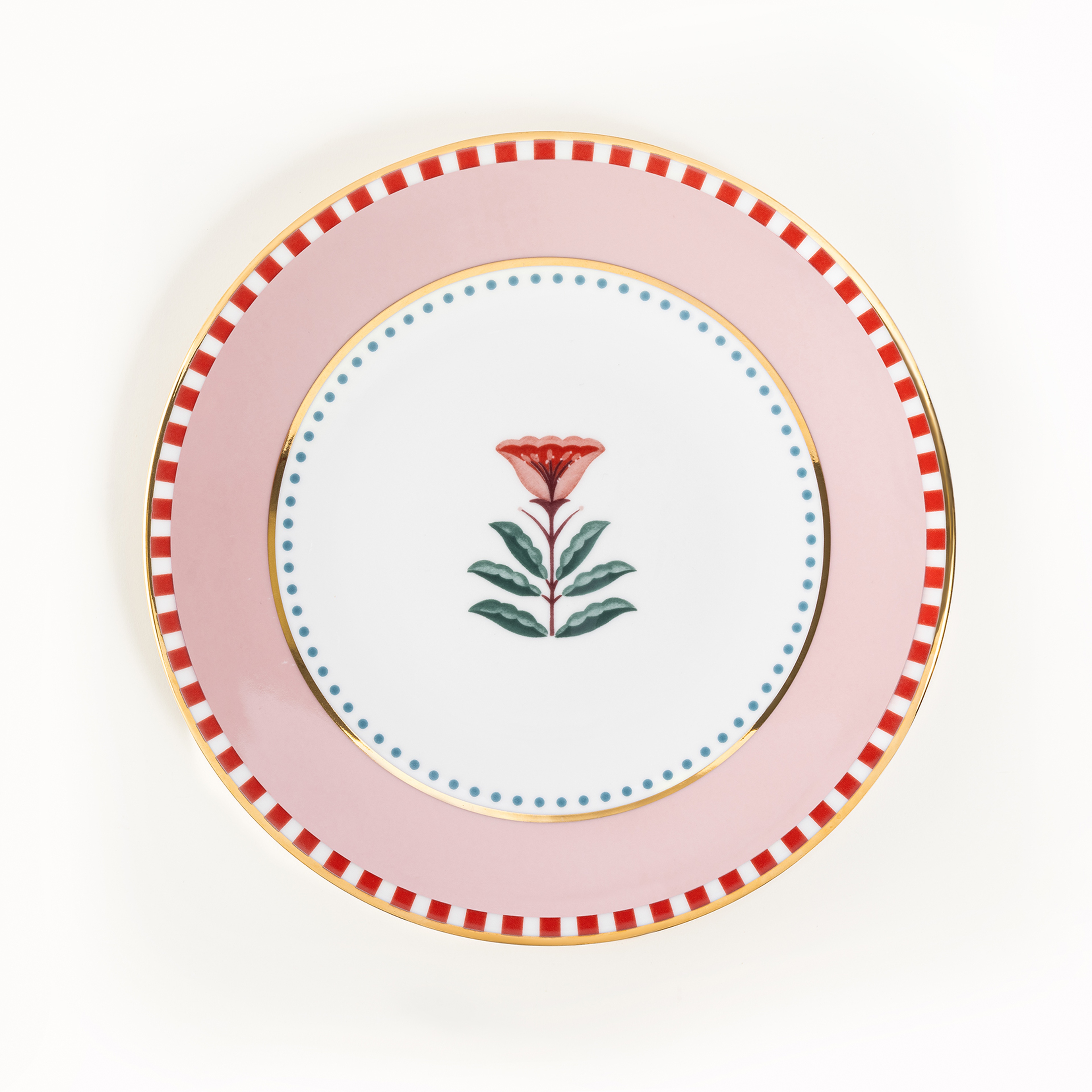 Gediz Porselen Yemek Tabağı 27 Cm Pembe