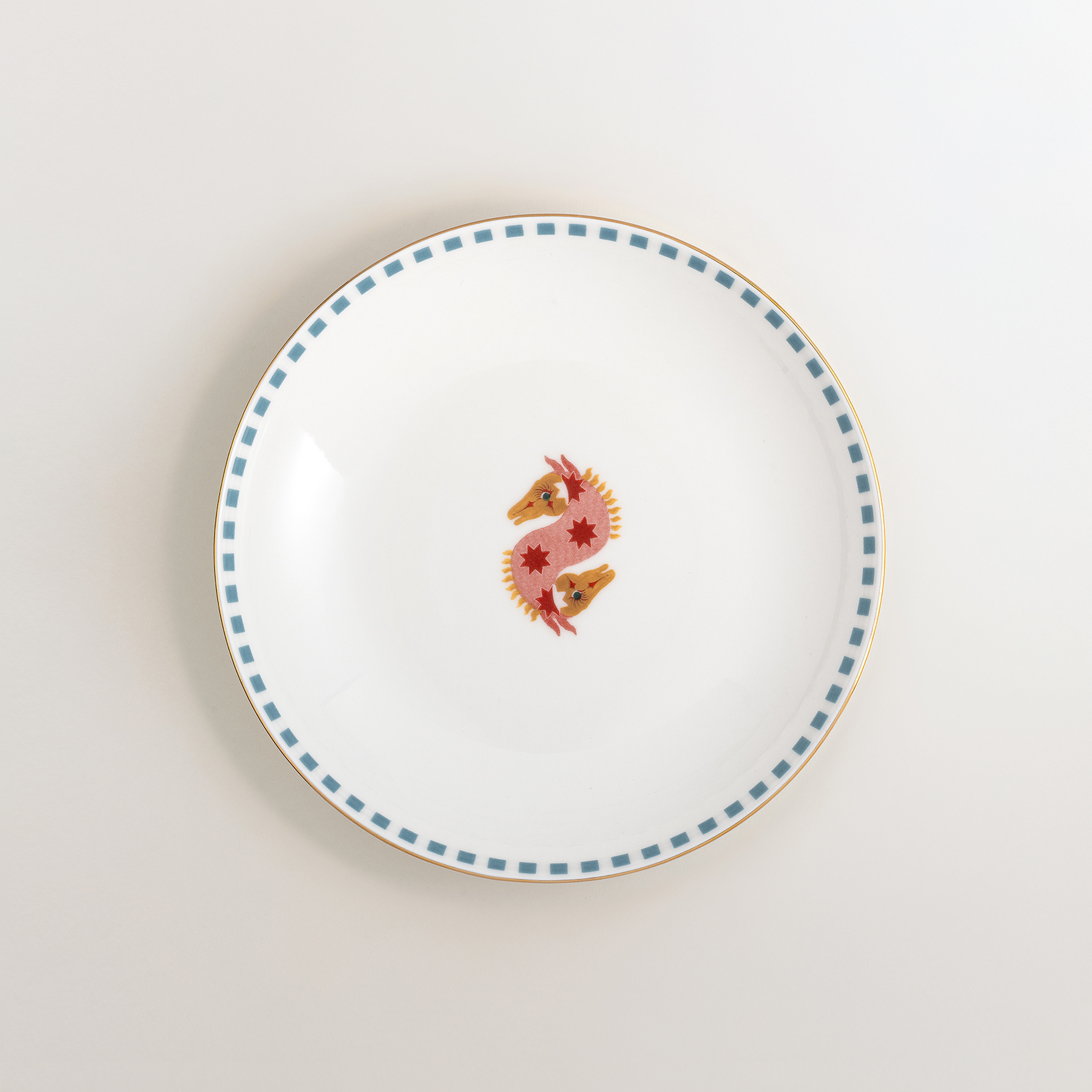 Gediz Porselen Çukur Tabak 21 Cm Renkli