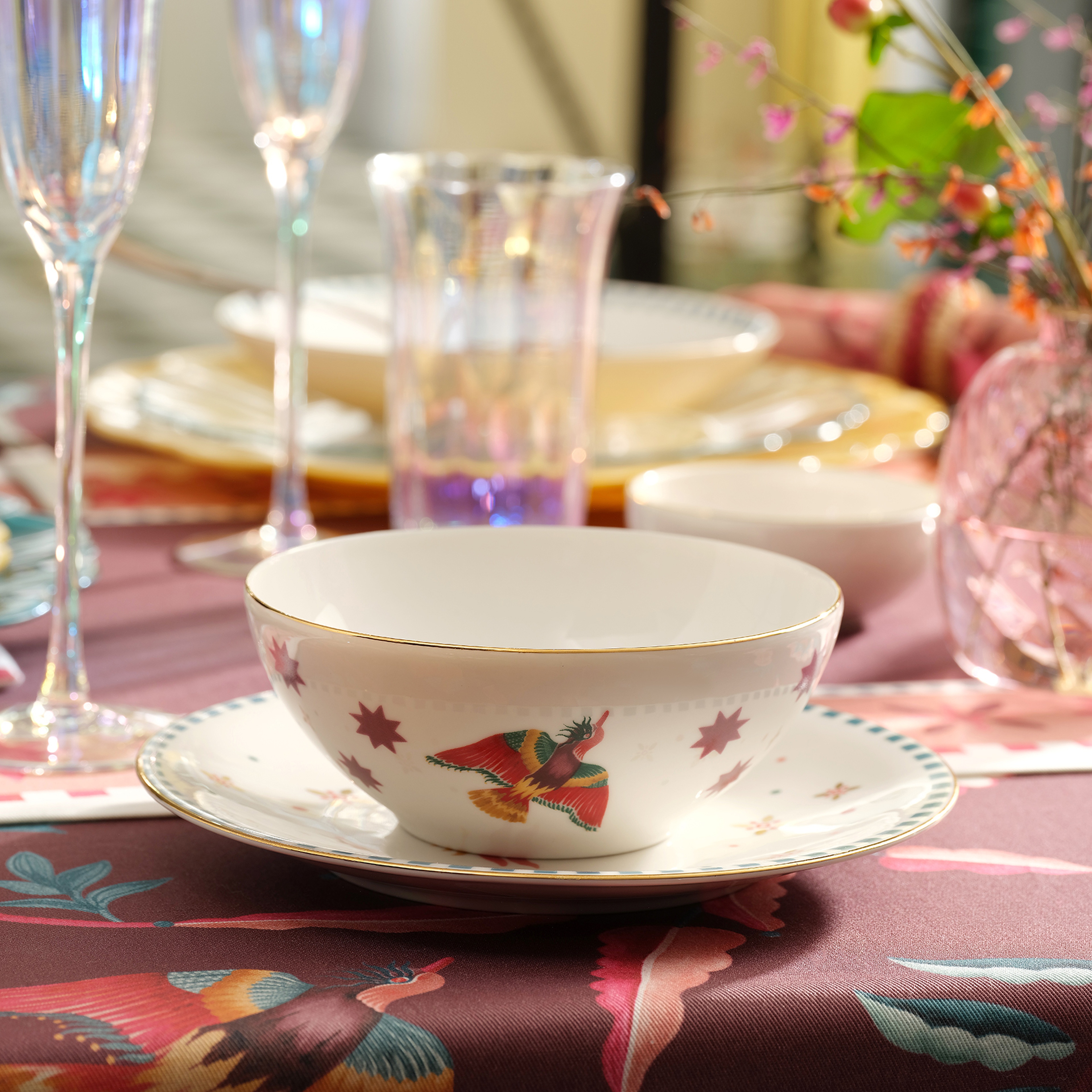 Gediz Porselen Kase 15 Cm Renkli