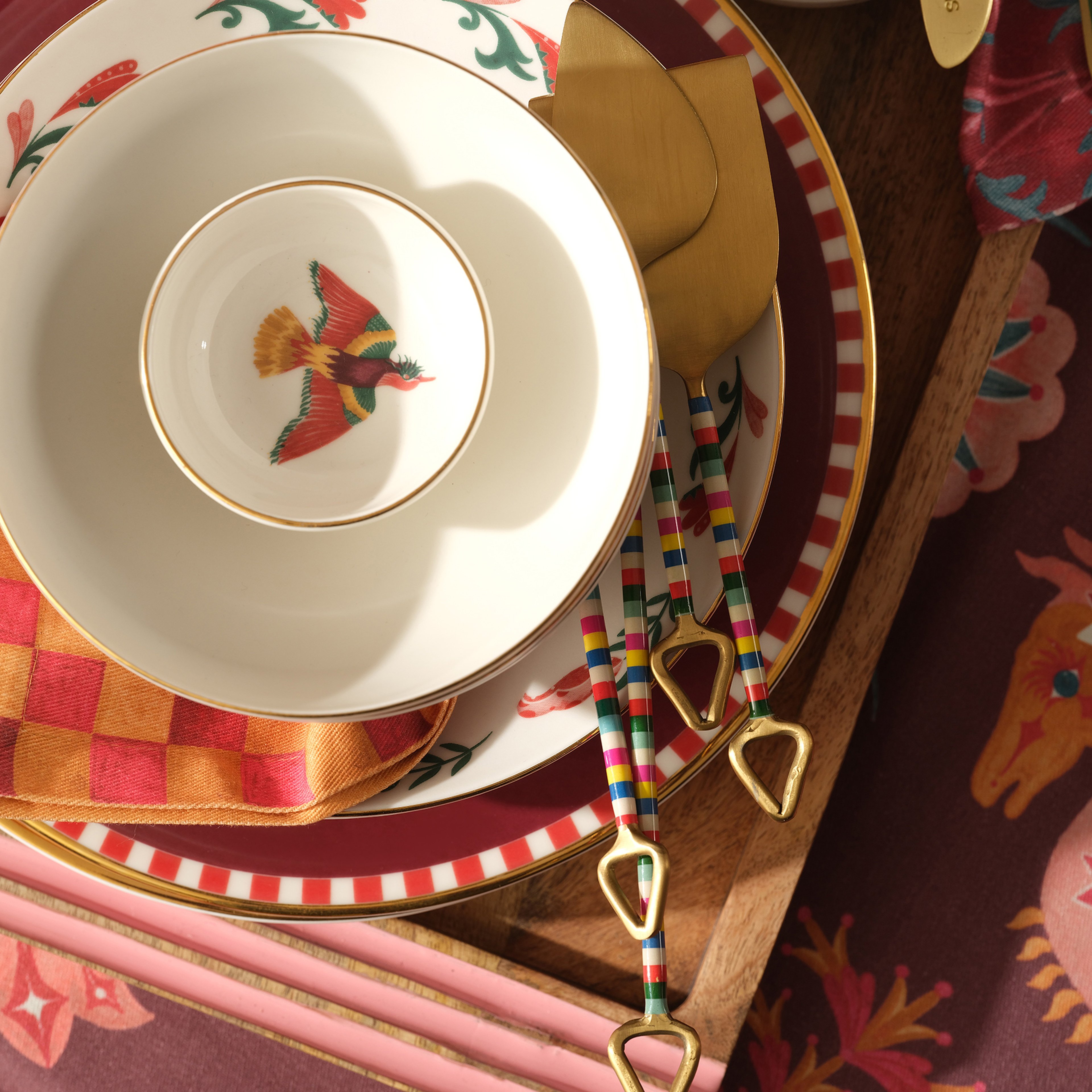 Gediz Porselen Kase 8 Cm Renkli