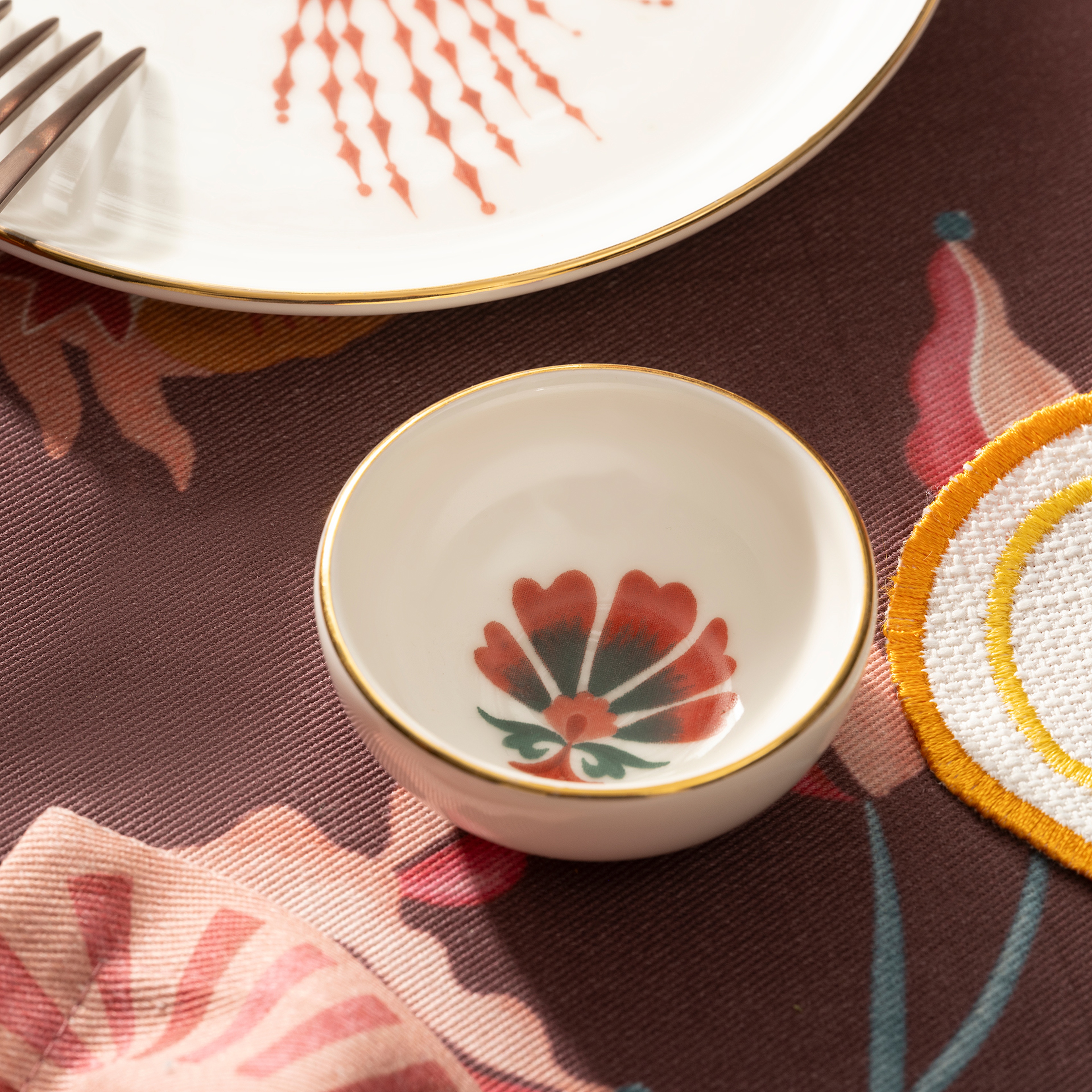 Gediz Porselen Kase 6 Cm Renkli