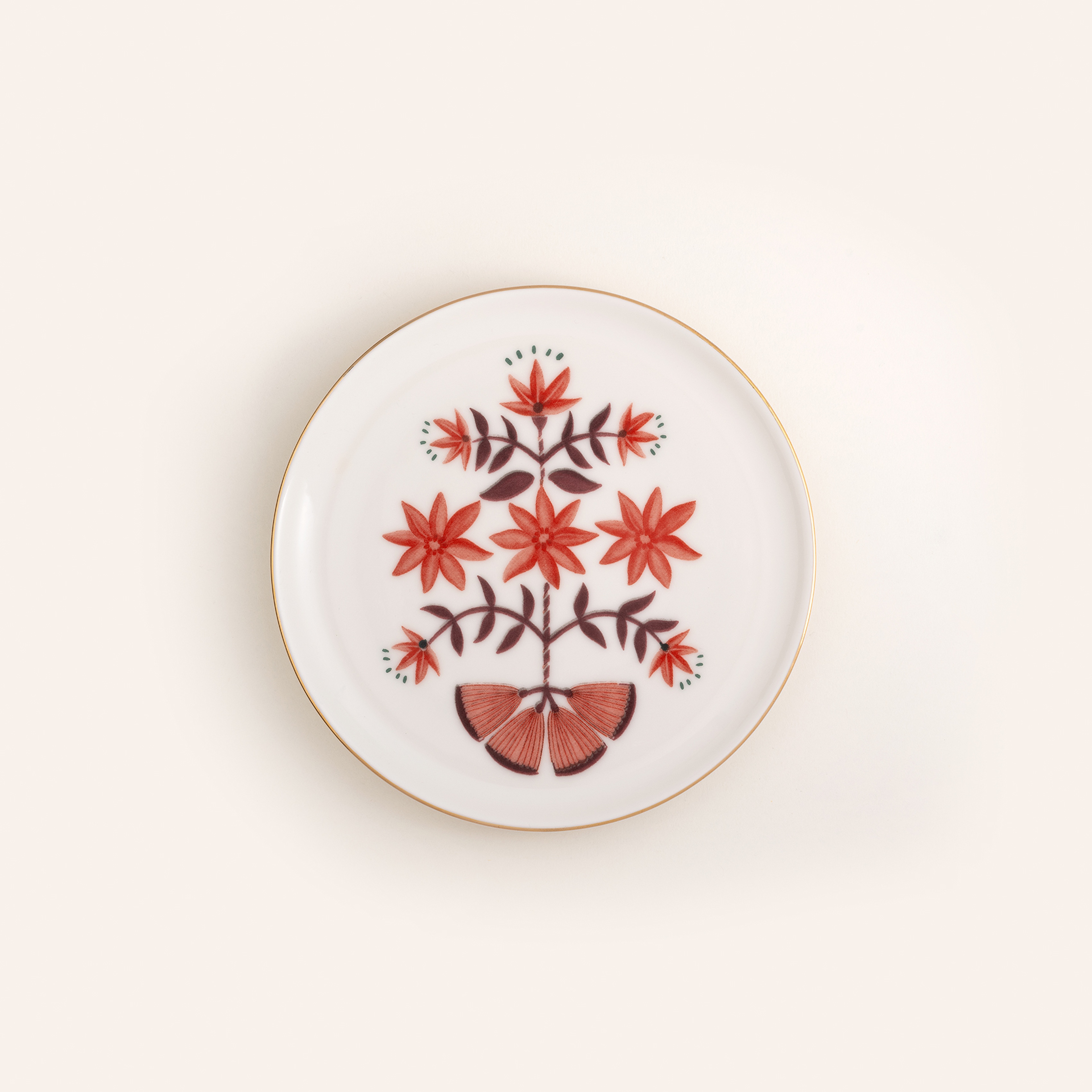 Gediz Porselen Tabak 15 Cm Renkli