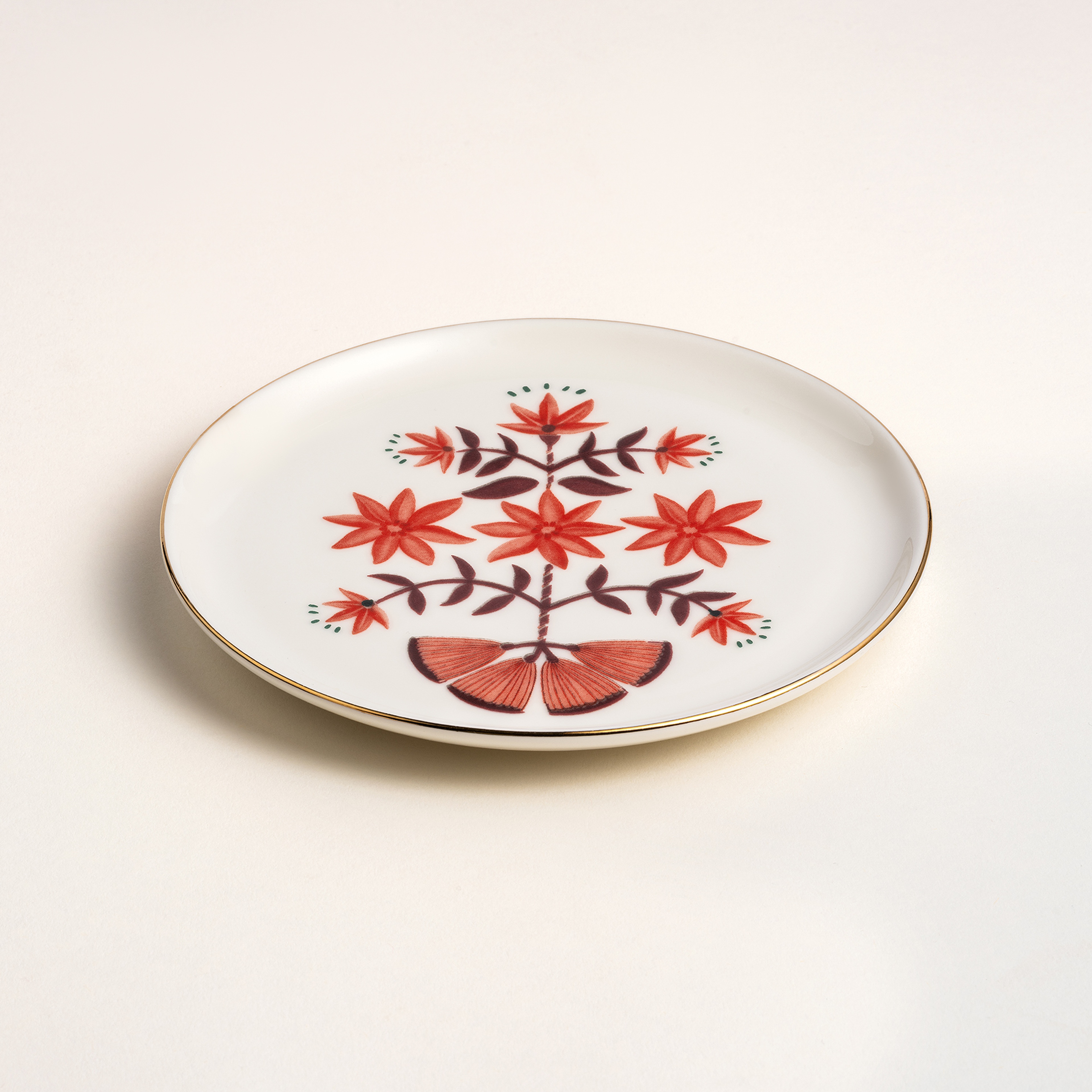 Gediz Porselen Tabak 15 Cm Renkli