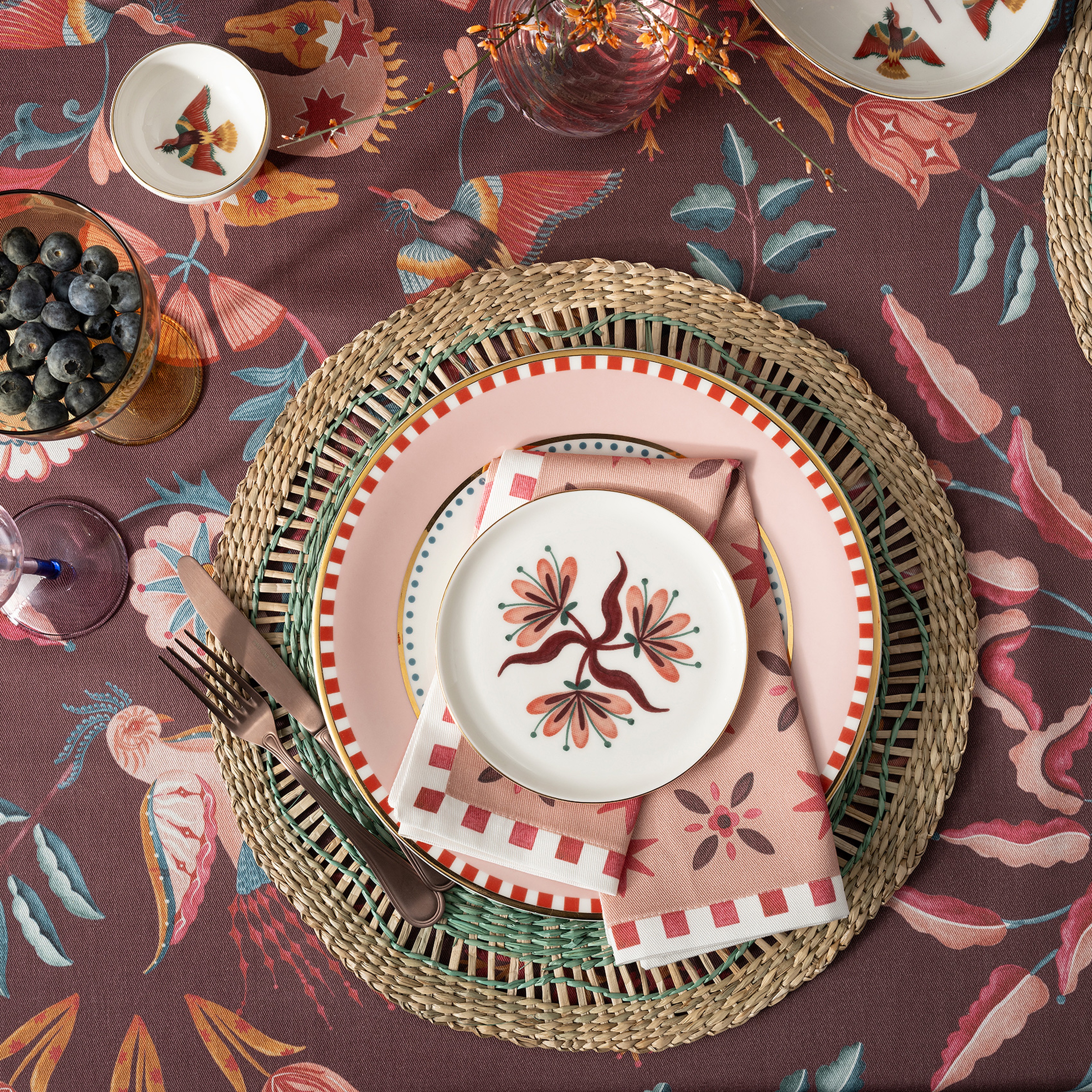 Gediz Porselen Tabak 15 Cm Renkli