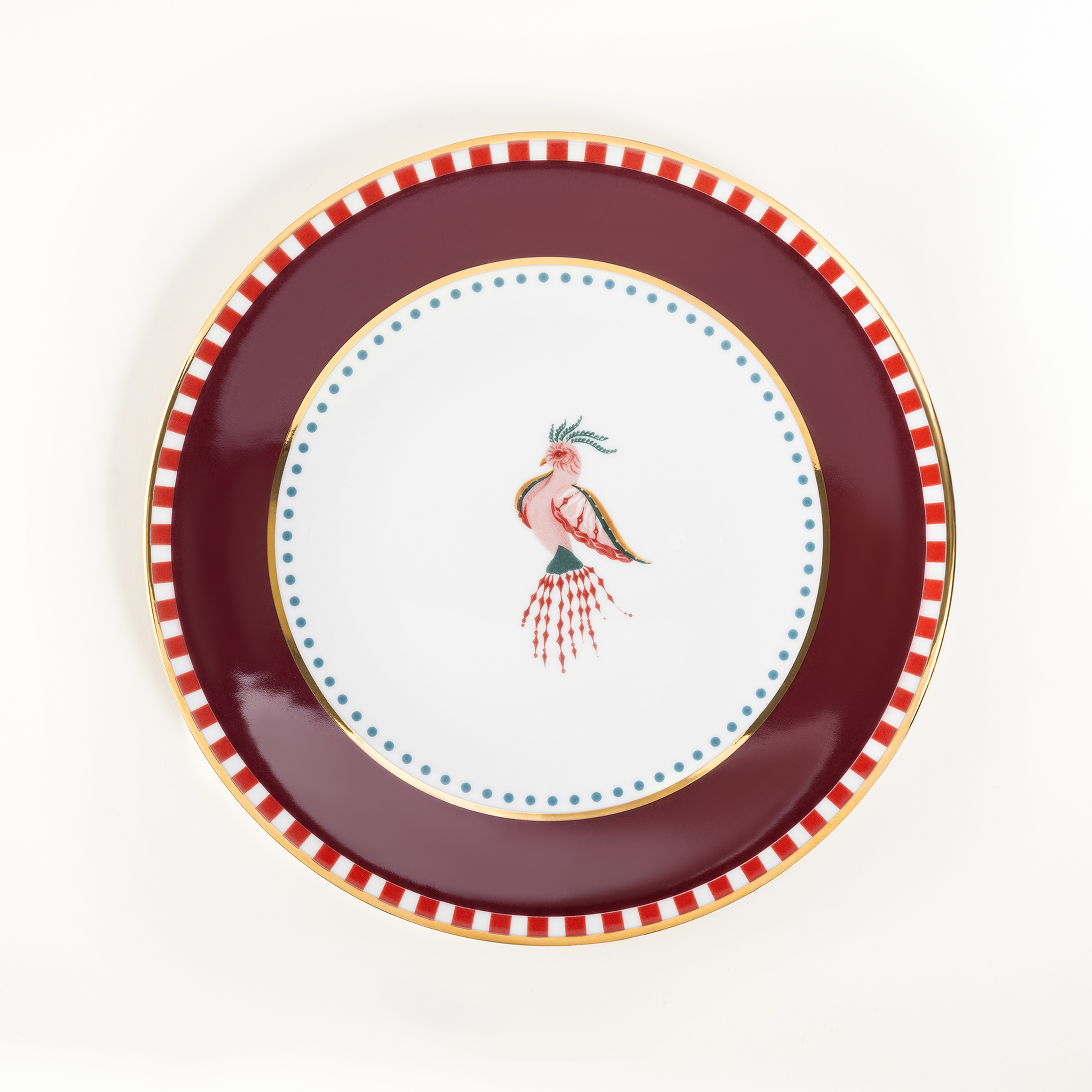 Gediz Porselen Yemek Tabağı 27 Cm Bordo