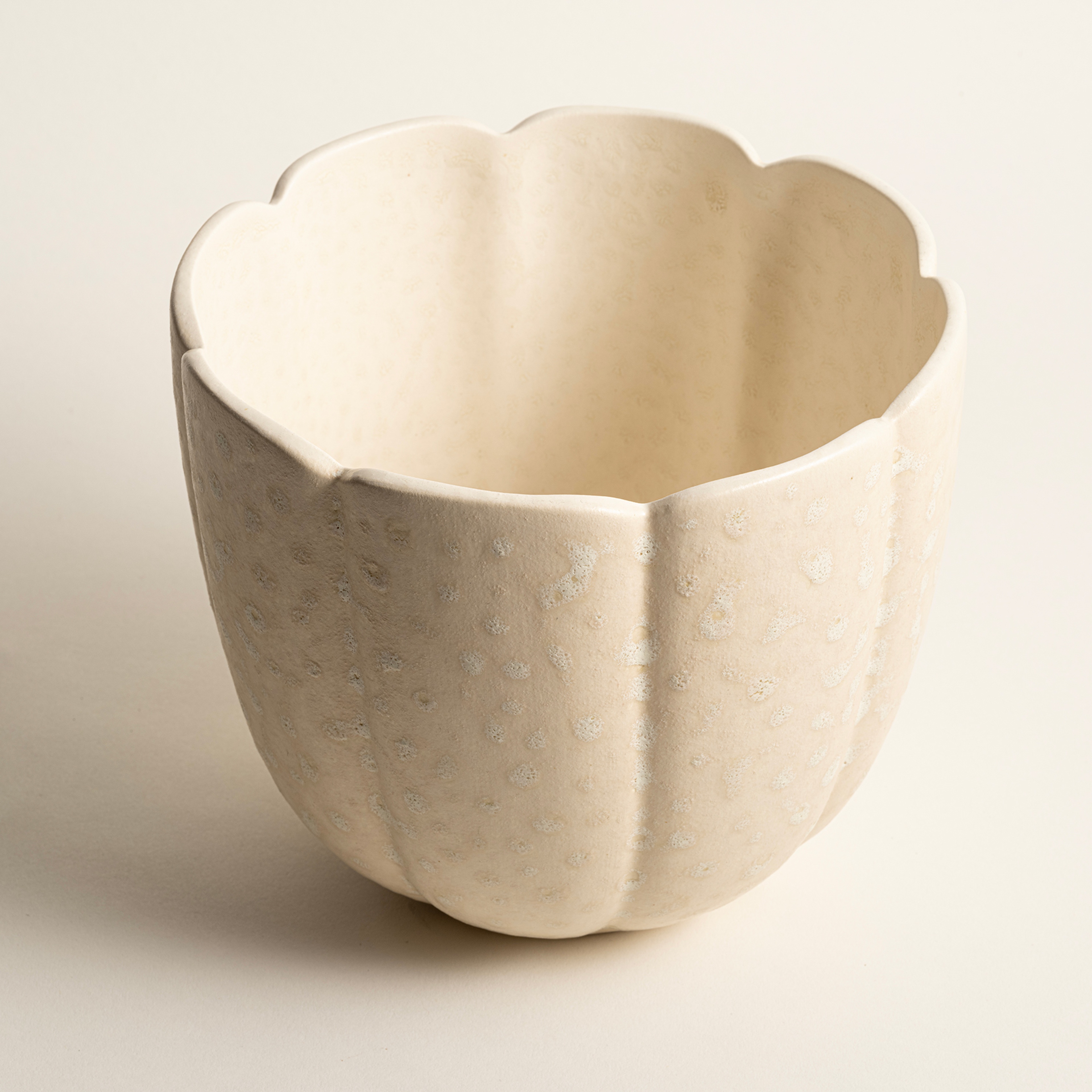 Lızbon Earthenware Vazo 20x20x17 Cm Krem