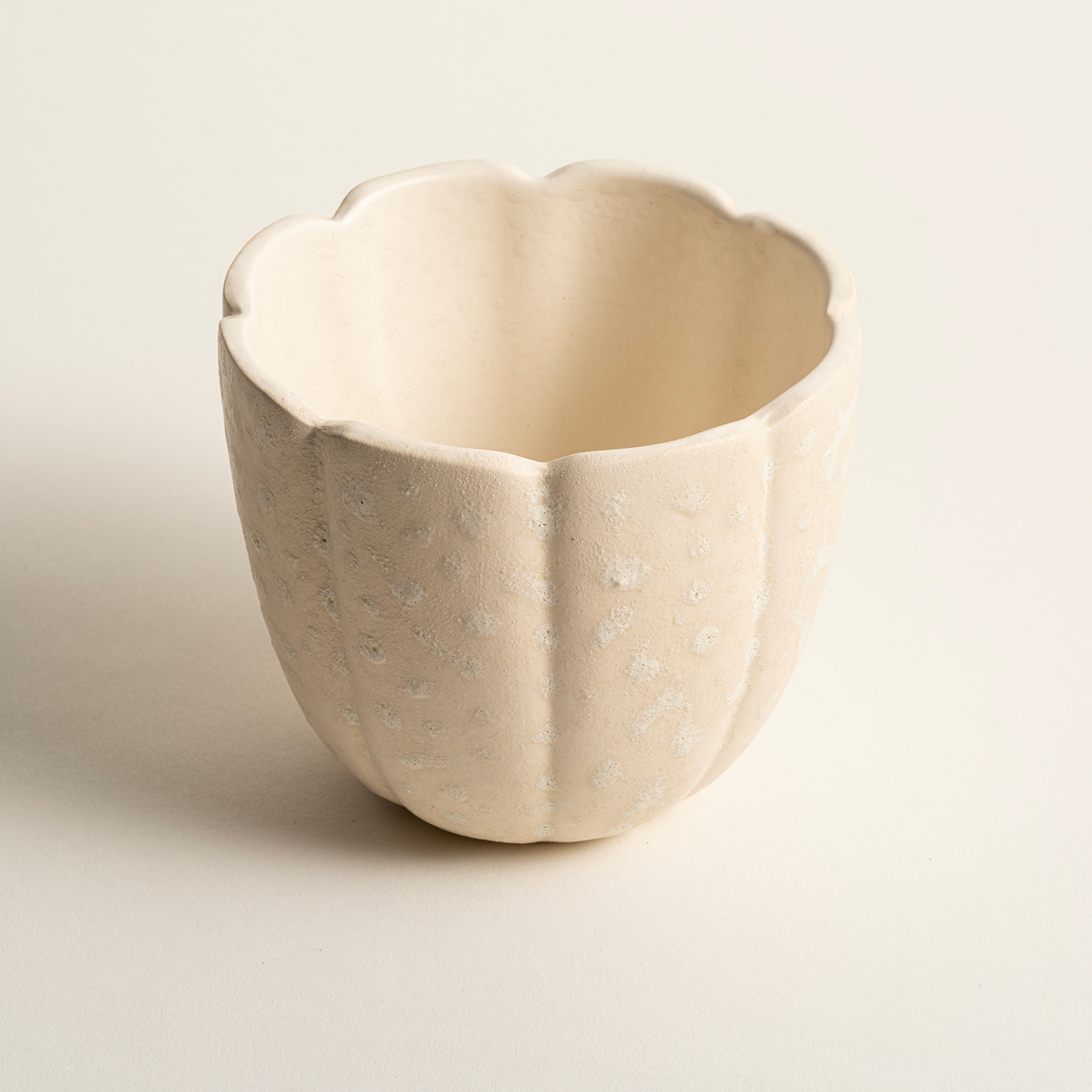 Lızbon Earthenware Vazo 13x13x11,5cm Krem