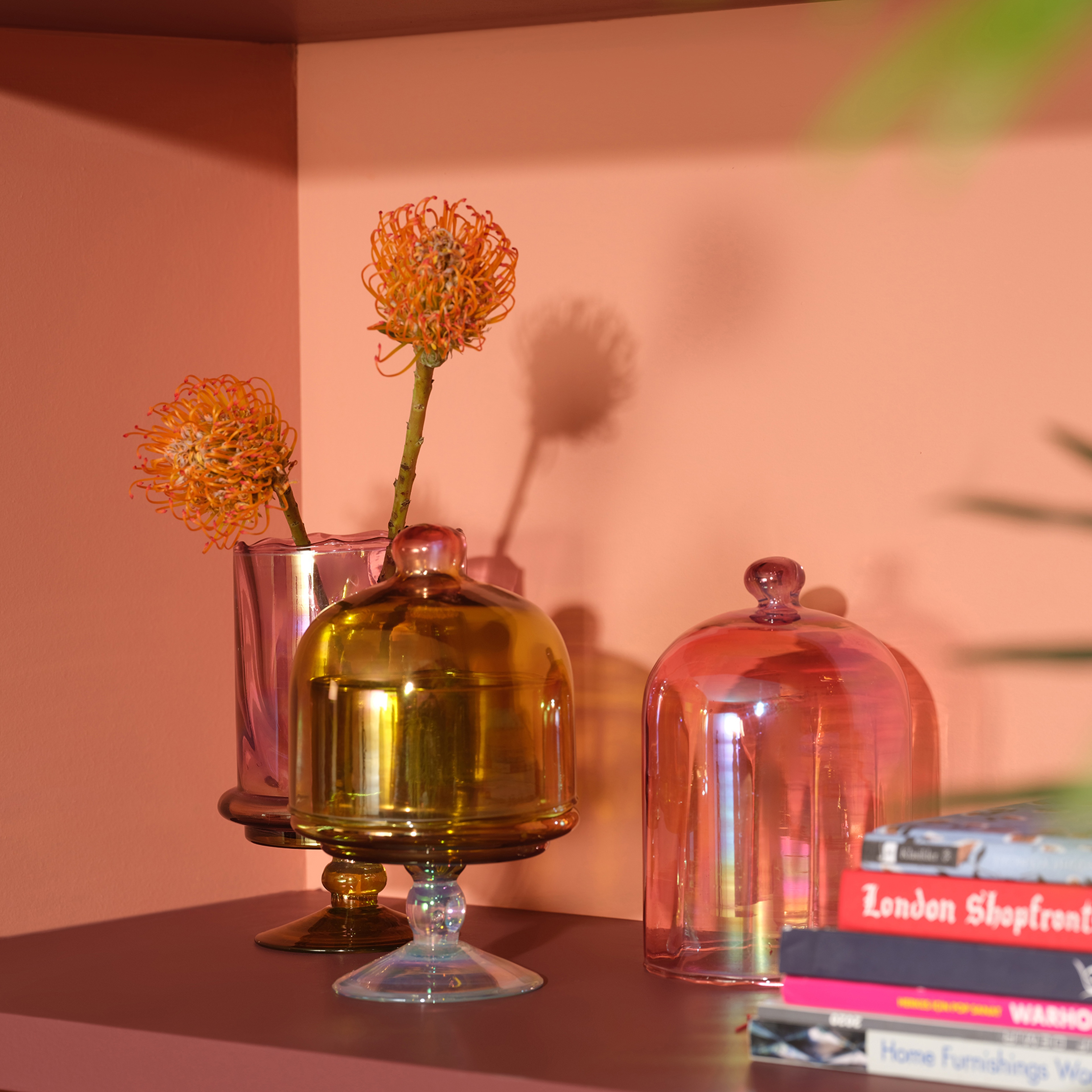 Aravalı Cam Dekoratif Obje 11.25x11.25x23.75 Cm Sarı