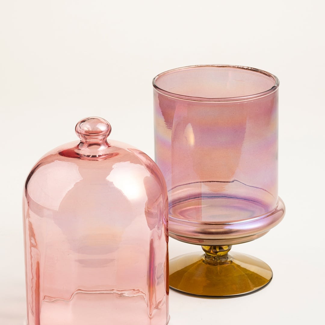 Aravalı Cam Dekoratif Obje 11.25x11.25x23.75 Cm Kırmızı