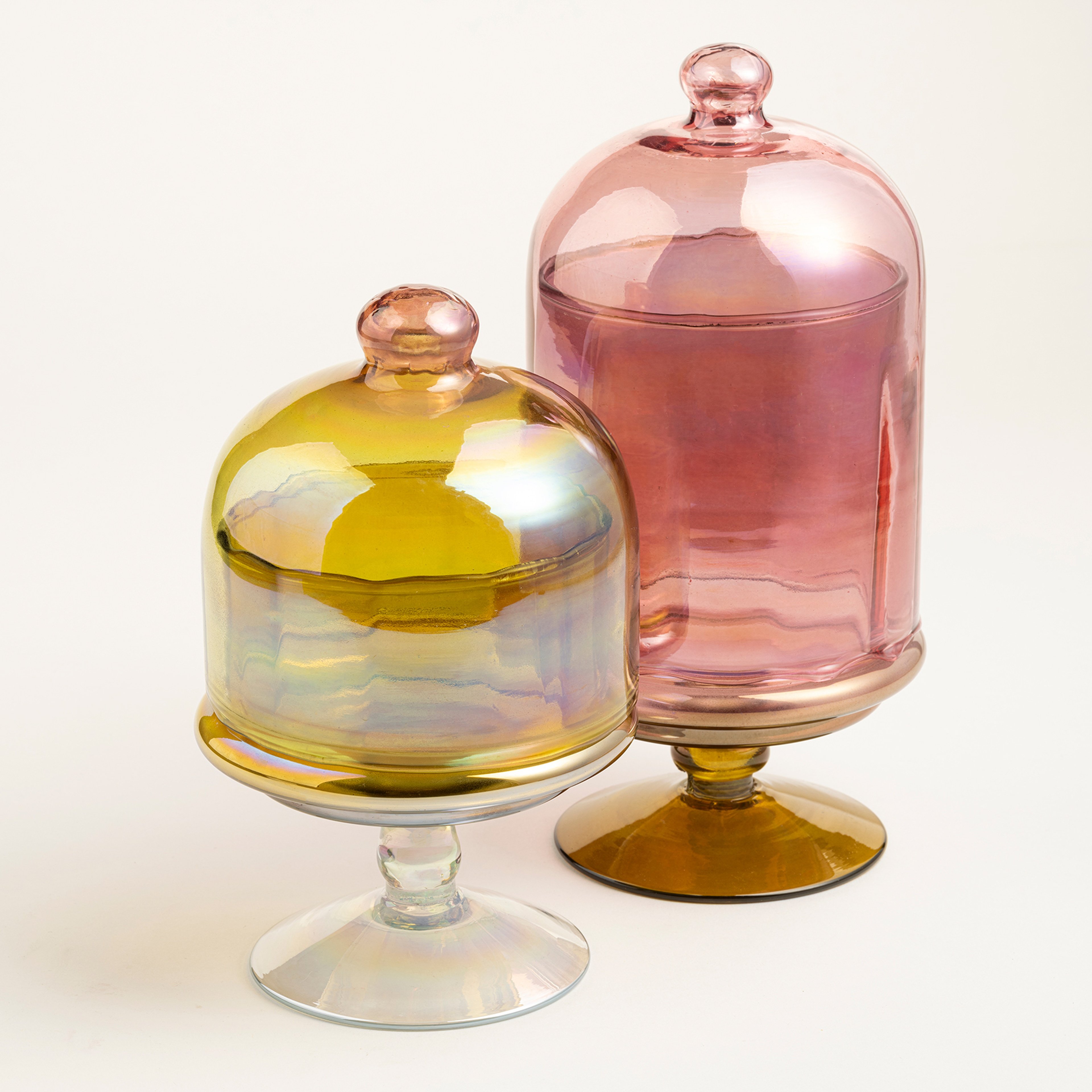 Aravalı Cam Dekoratif Obje 11.25x11.25x23.75 Cm Kırmızı