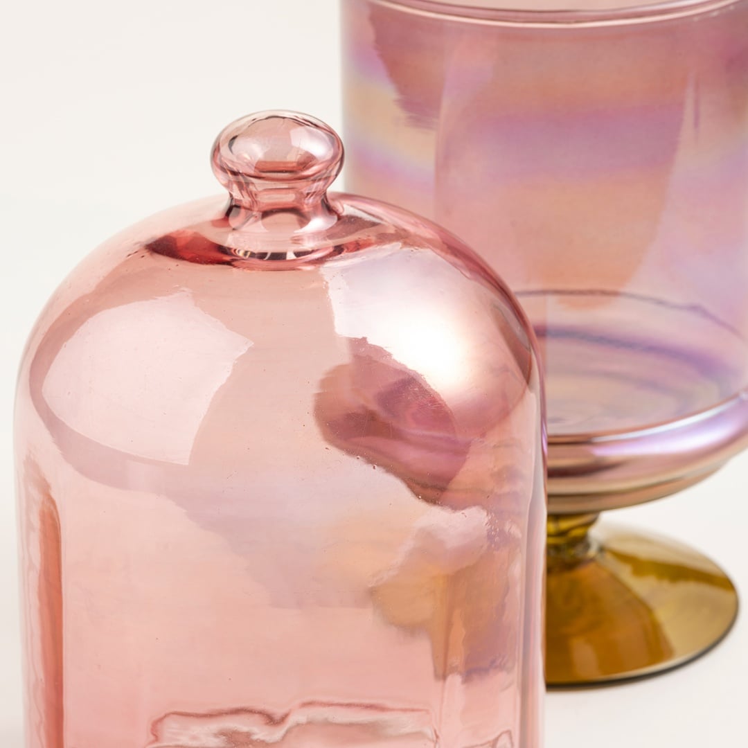 Aravalı Cam Dekoratif Obje 11.25x11.25x23.75 Cm Kırmızı