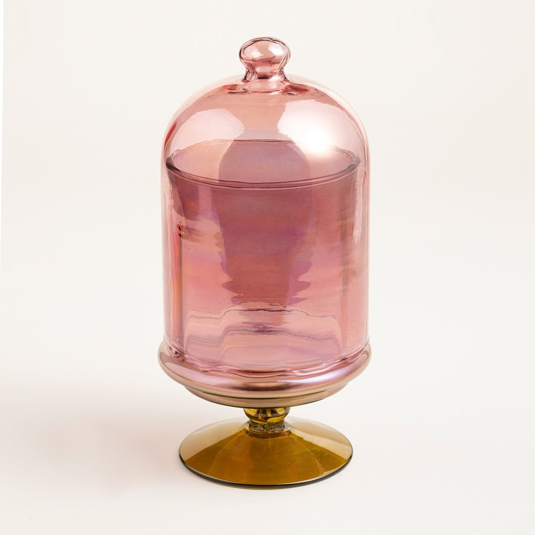 Aravalı Cam Dekoratif Obje 11.25x11.25x23.75 Cm Kırmızı