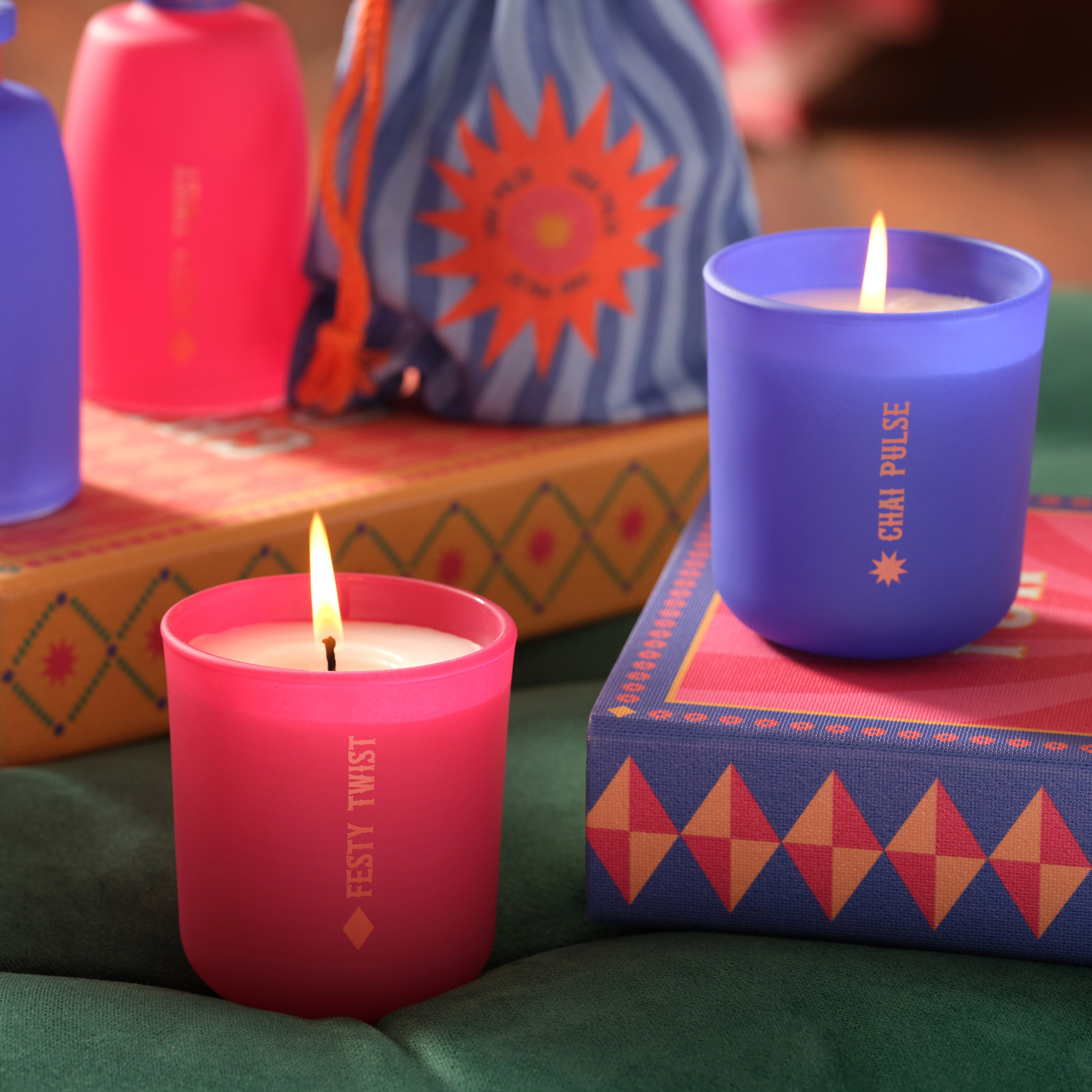 Chaı Pulse Parafın Kokulu Mum - Mavi