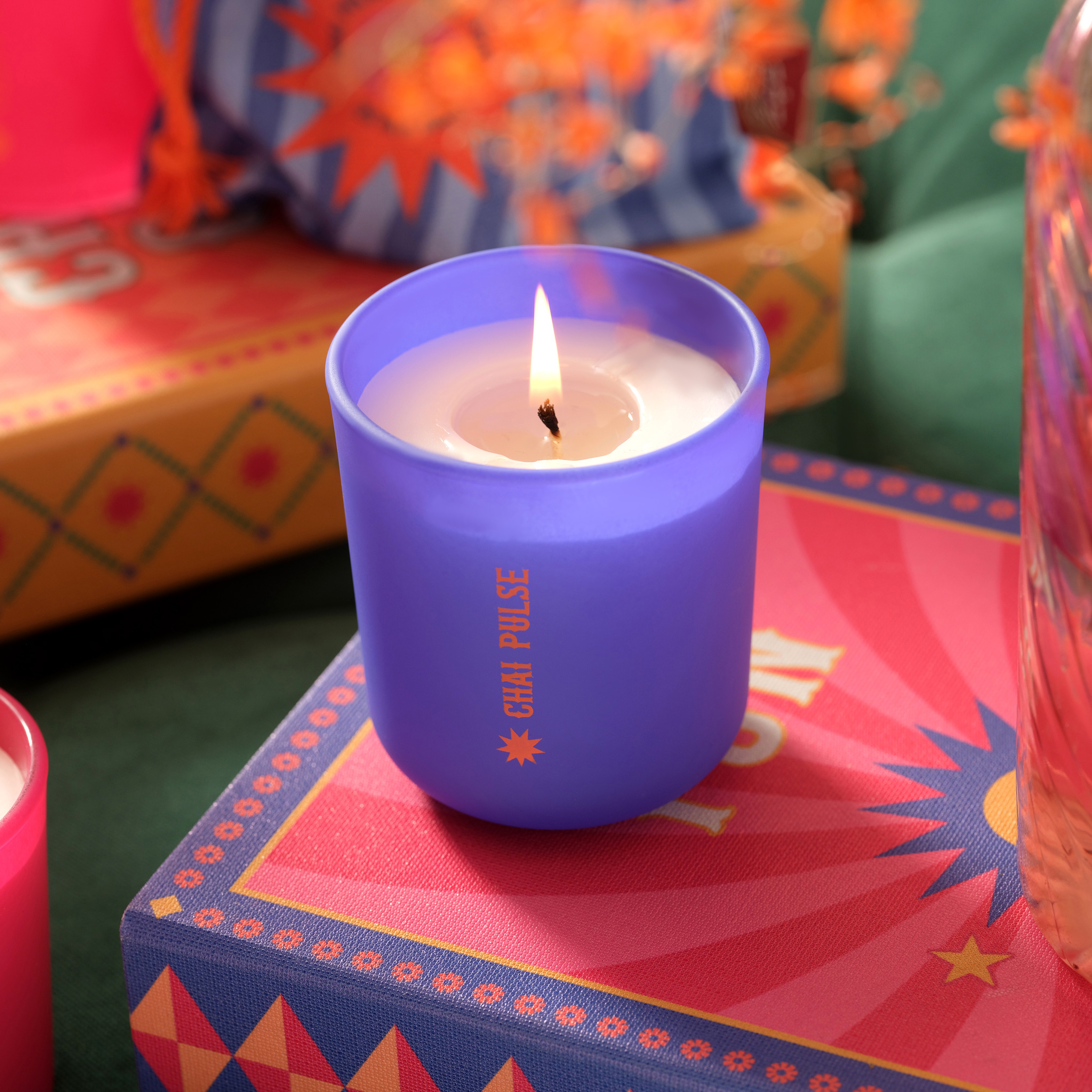 Chaı Pulse Parafın Kokulu Mum - Mavi