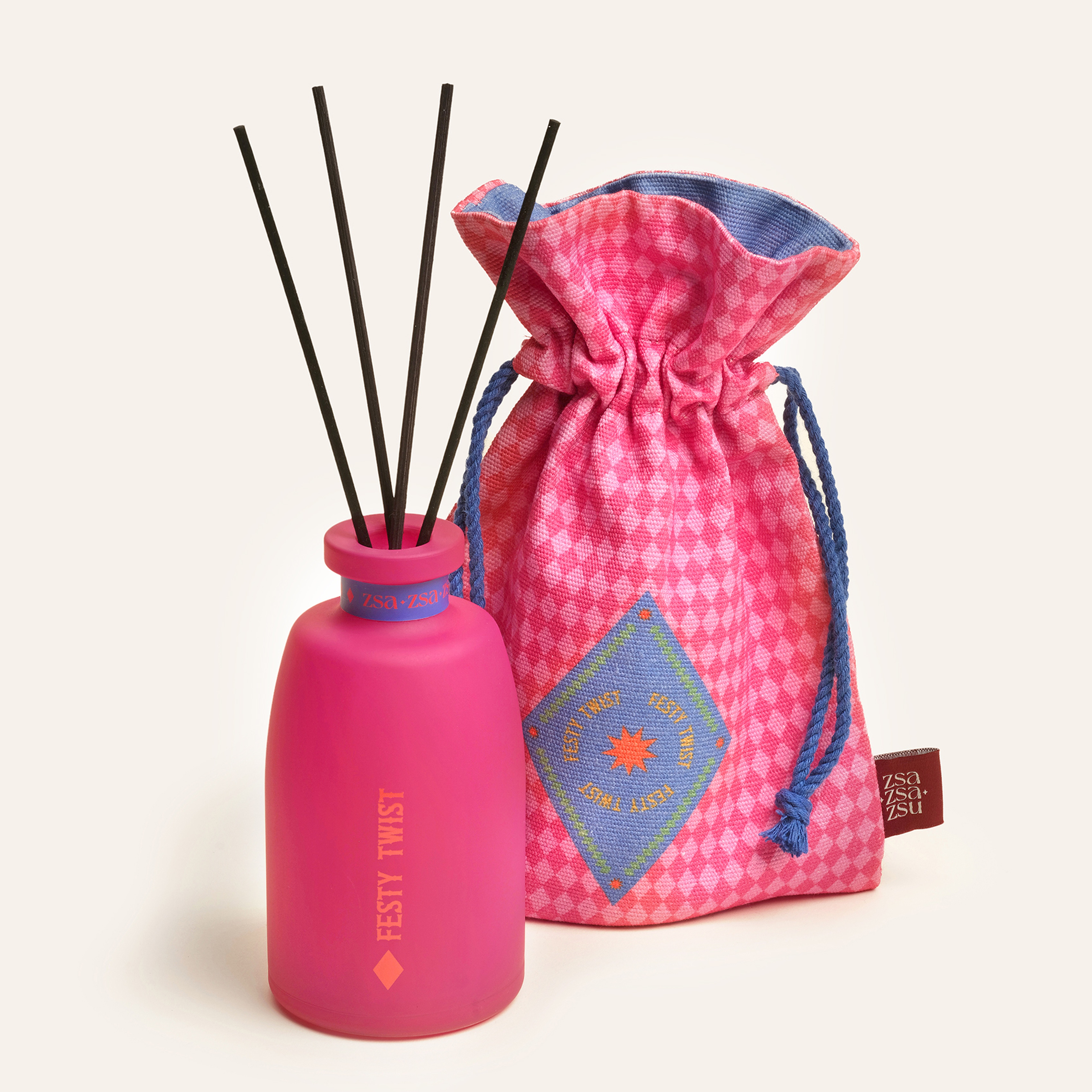 Festy Twıst - Çubuklu Oda Kokusu 250 Ml Pembe