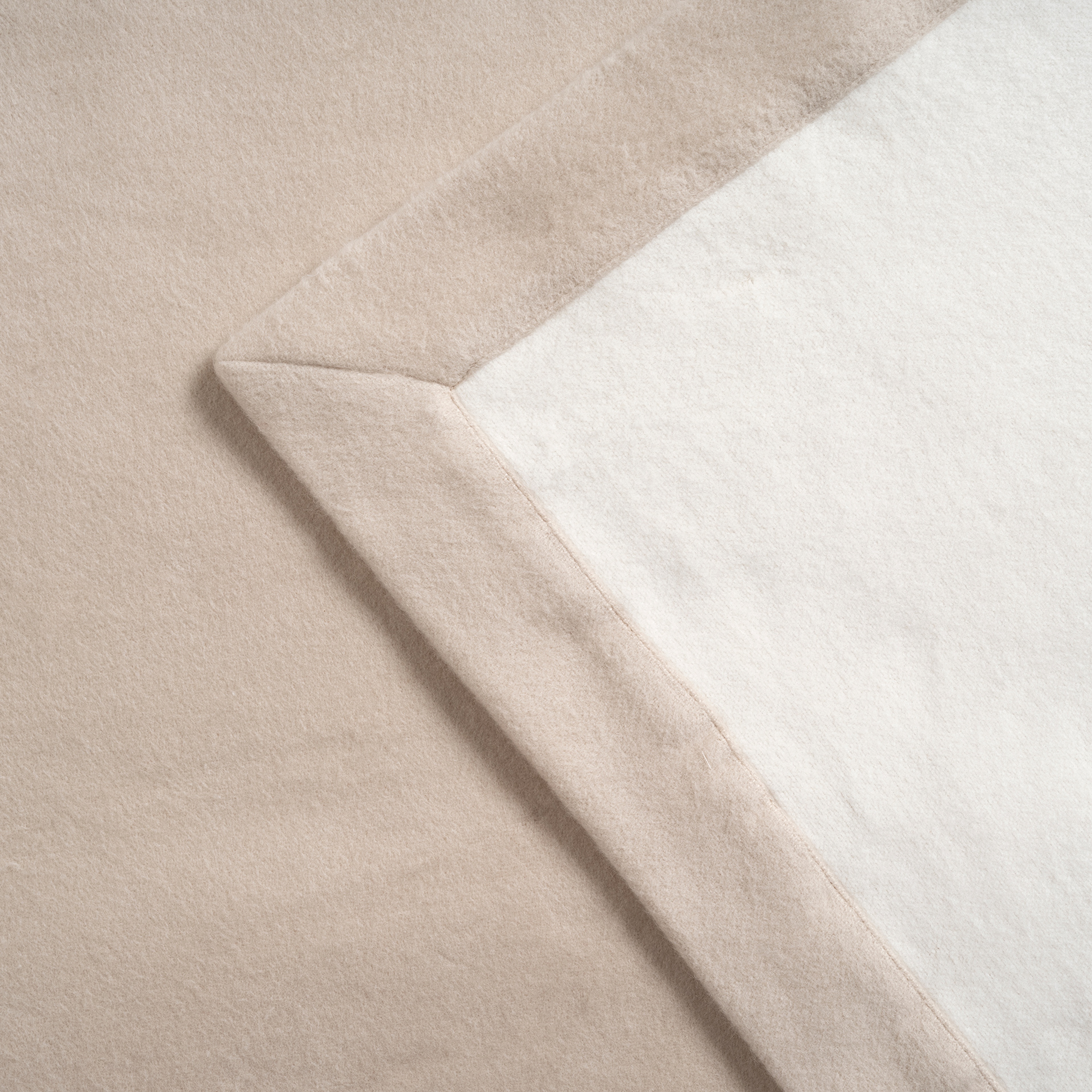 Novelas Çift Taraflı Organik Pamuk %100 Organik Pamuk Battaniye 200x220 Cm Ekru