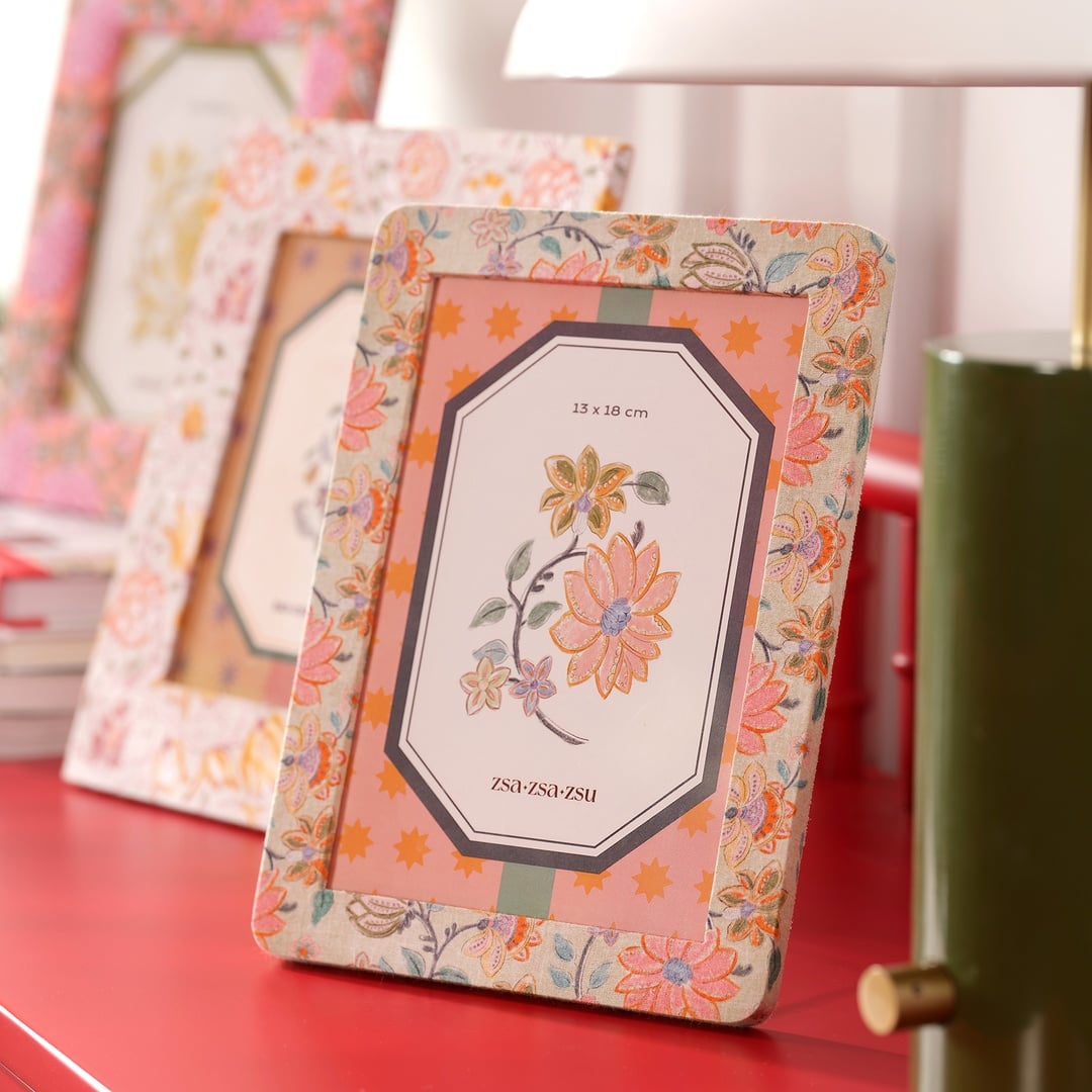 Noıda Baskılı Yapay Süet - Mdf - Cam - Kumaş: %100 Pamuk Çerçeve 17.30x23.50 Cm Yeşil