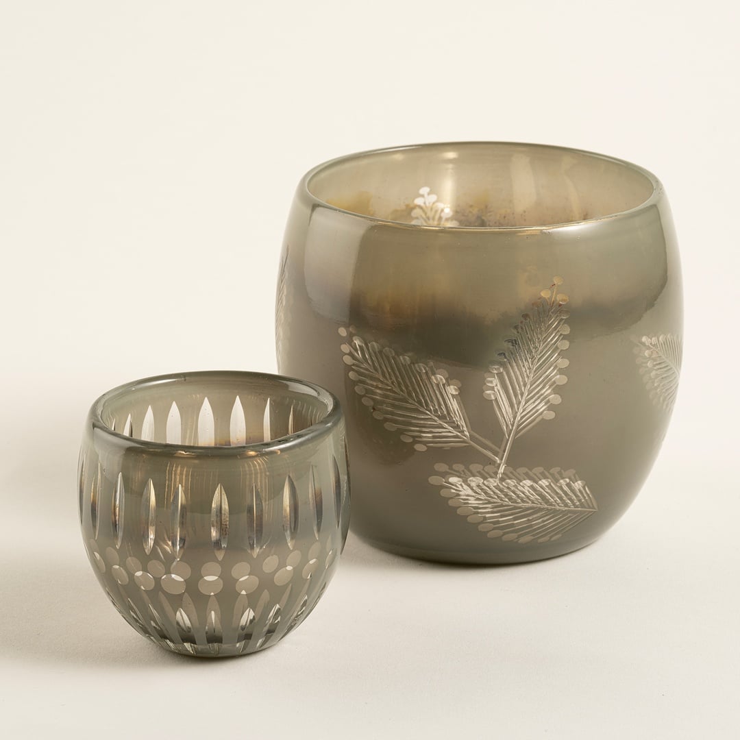 Aravalı Cam Dekoratif Kase 8x8x7.5 Cm Yeşil