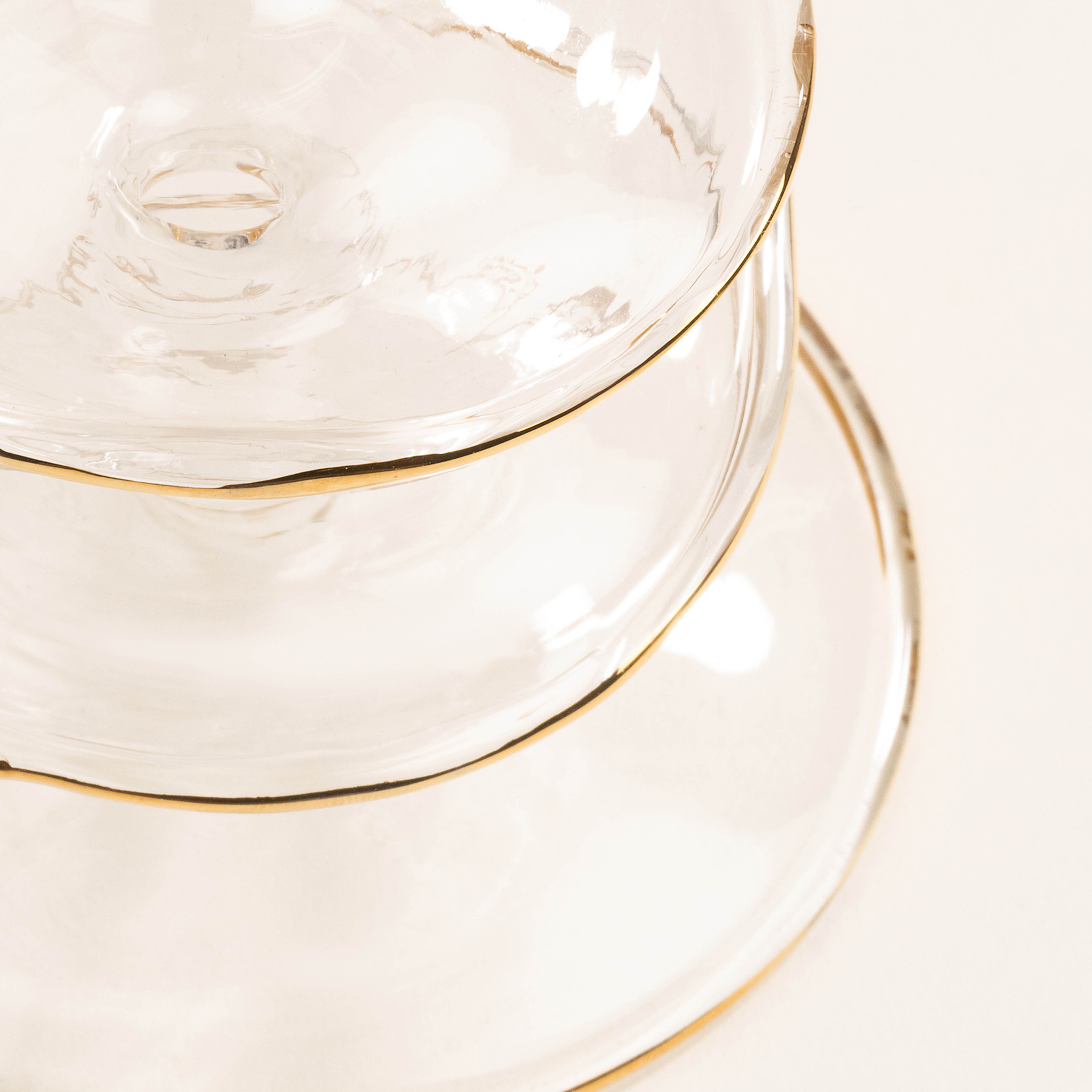 Henan Borosilikat Cam Şamdan 8x8x13 Cm Altın