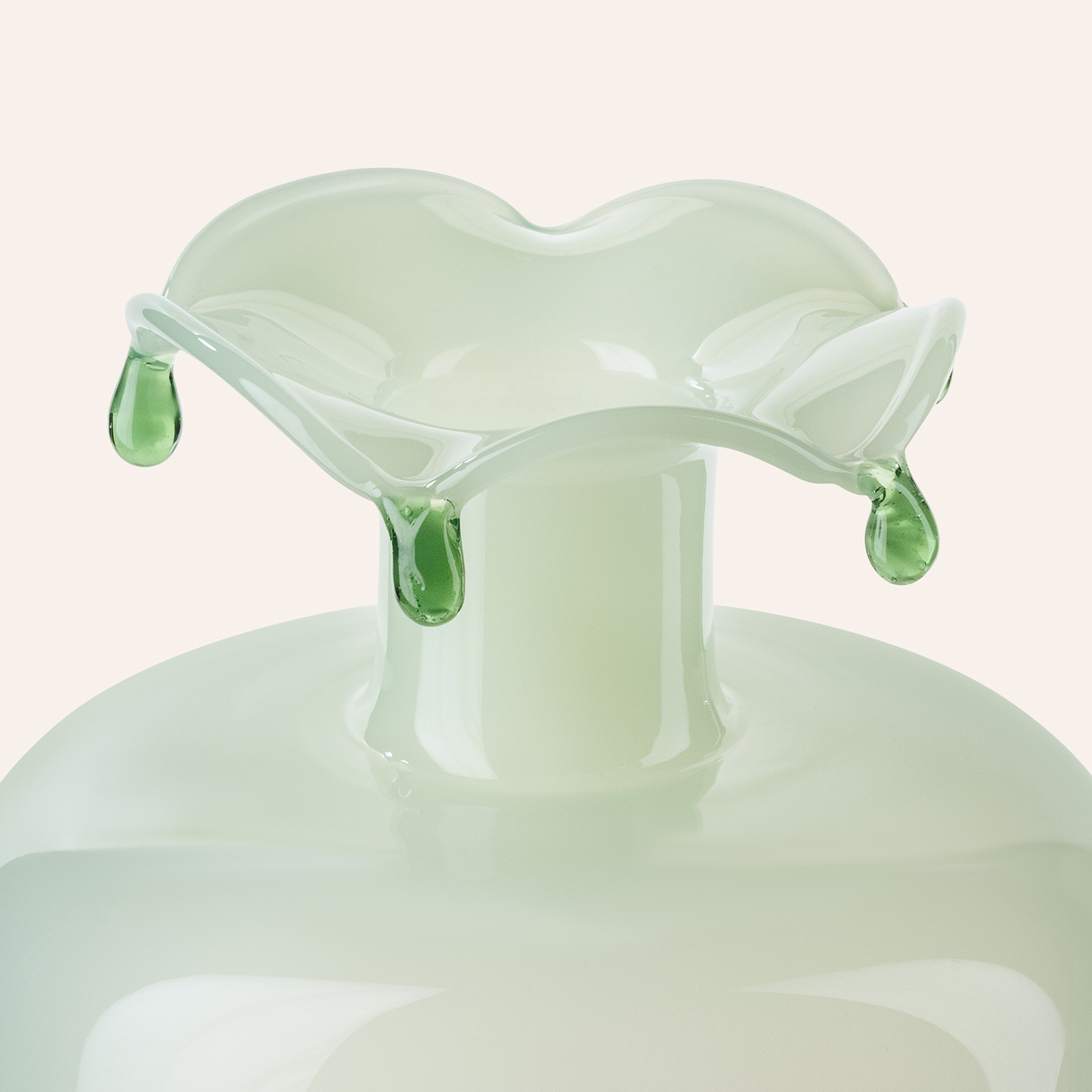 Henan Borosilikat Cam Vazo 9x9x11 Cm Yeşil