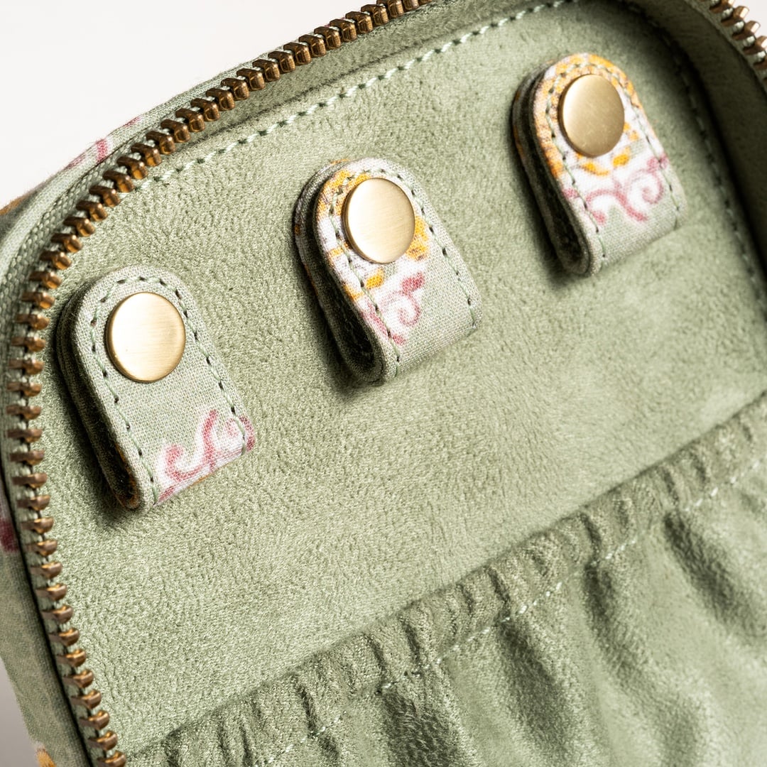 Noıda Baskılı Pamuk Dekoratif Kutu 12.10x12.10 Cm Orman Yeşilı