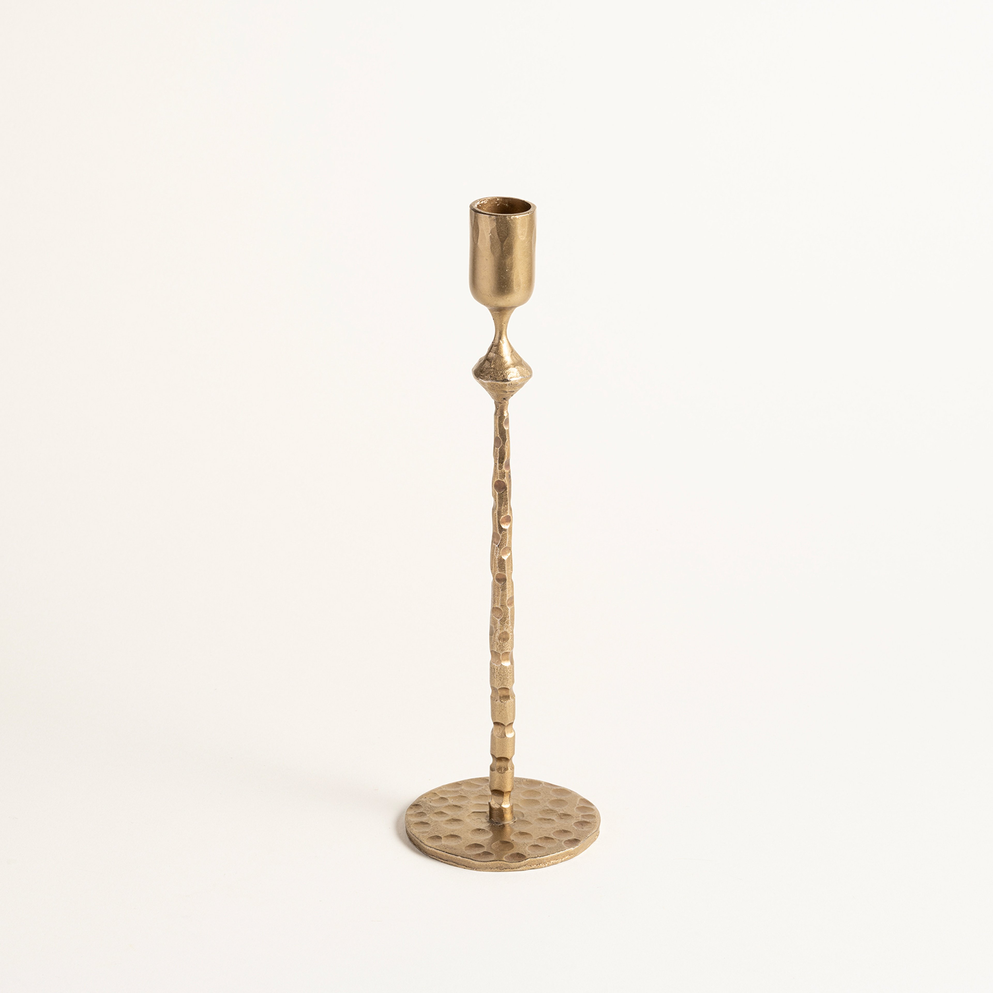 Lotus Demir Şamdan 8x8x26 Cm Gold