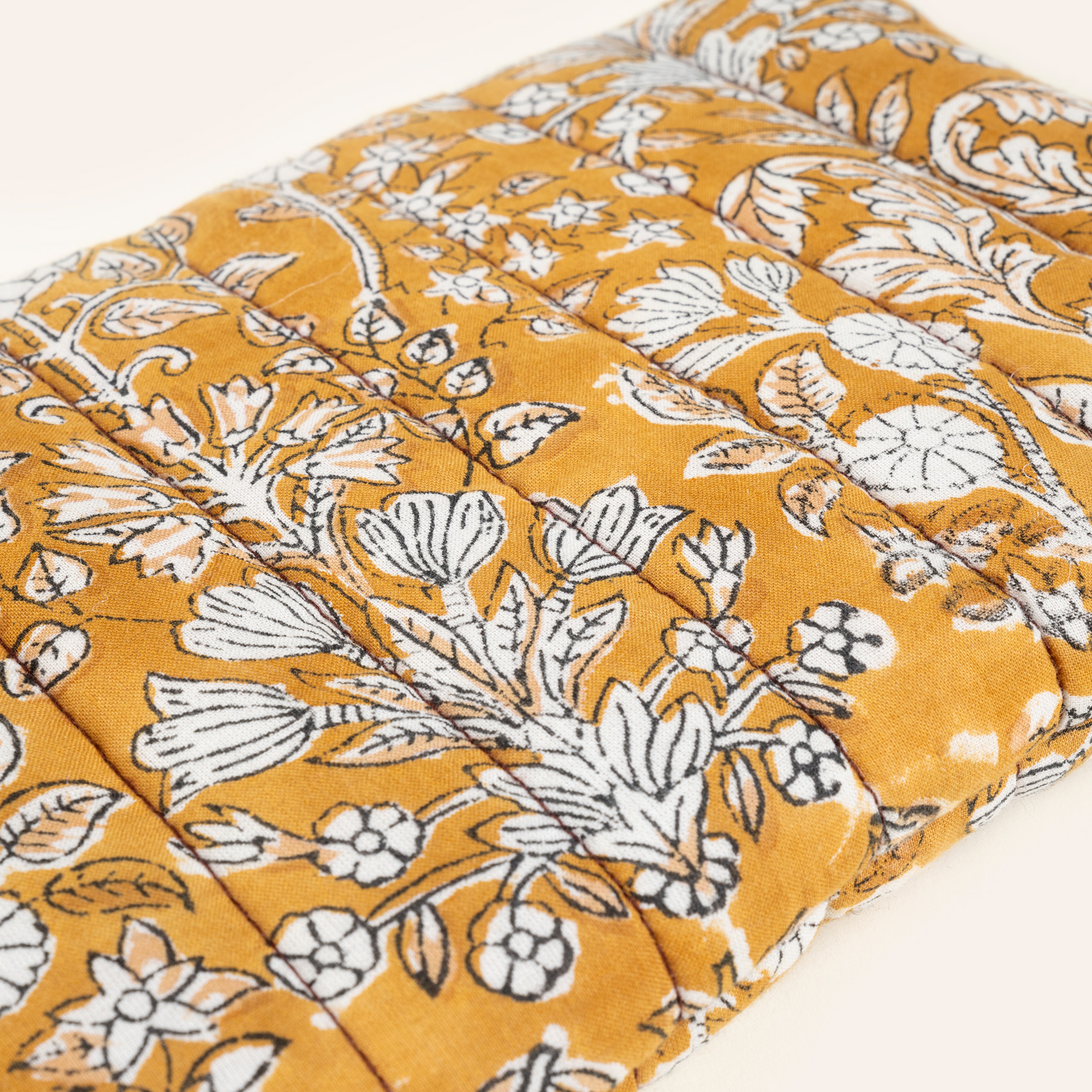 Delhı El Baskısı 3'lü Pamuk Pamuk Makyaj Çantası 16x24 Cm Renkli