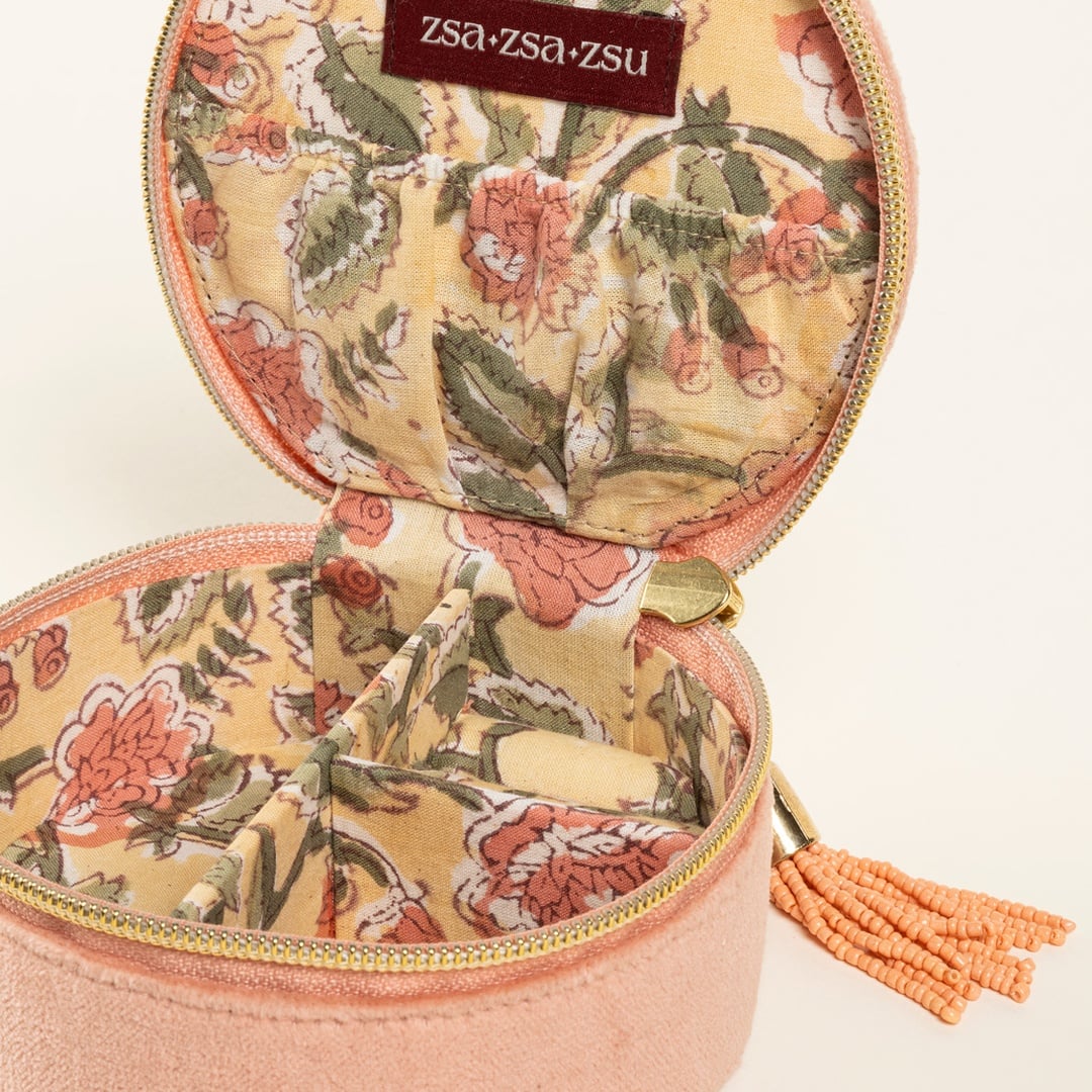 Delhı Nakışlı Küçük Boy Pamuk Pamuk Dekoratif Kutu 11x5 Cm Kıl