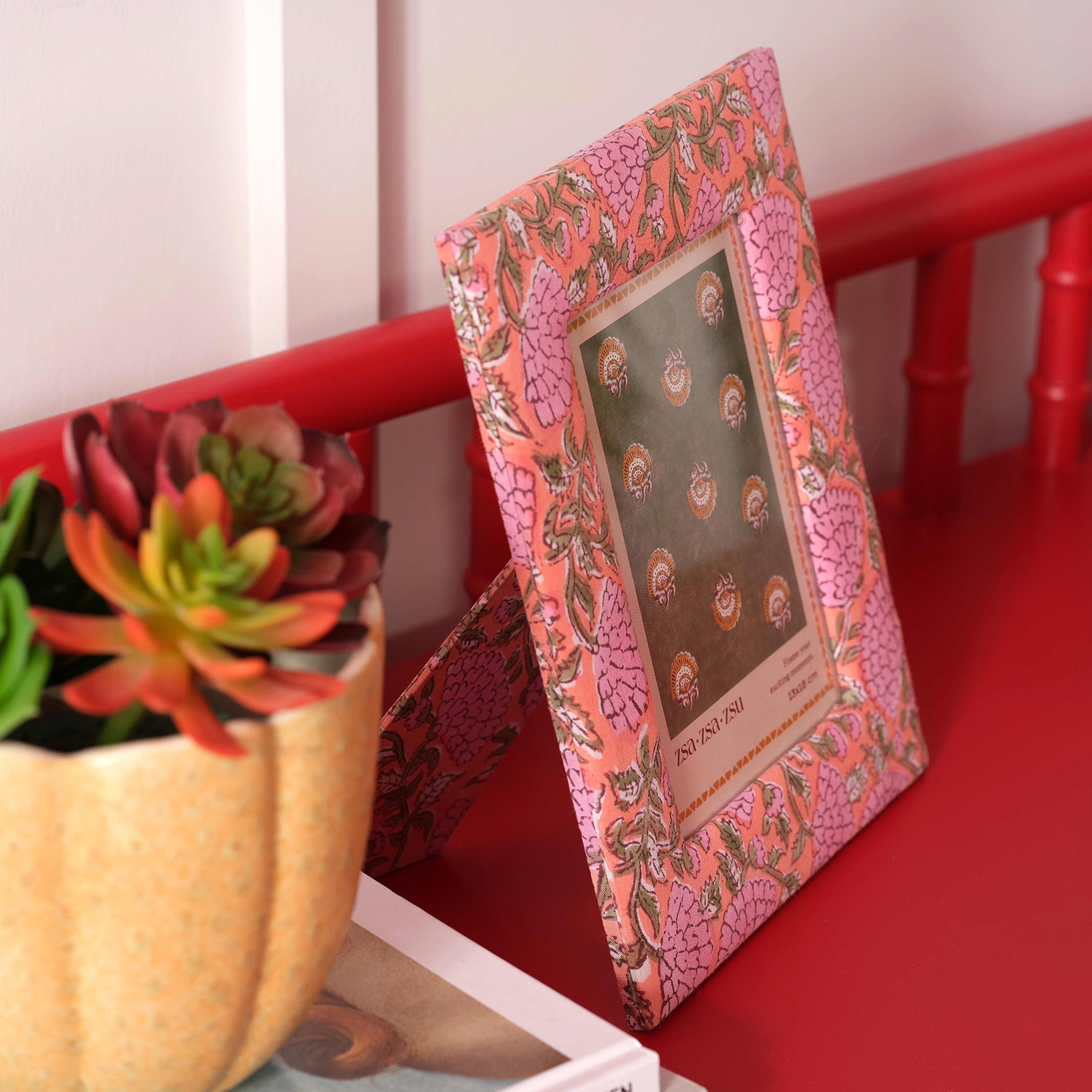 Fagu Kumaş Çerçeve 19x24 Cm Pembe