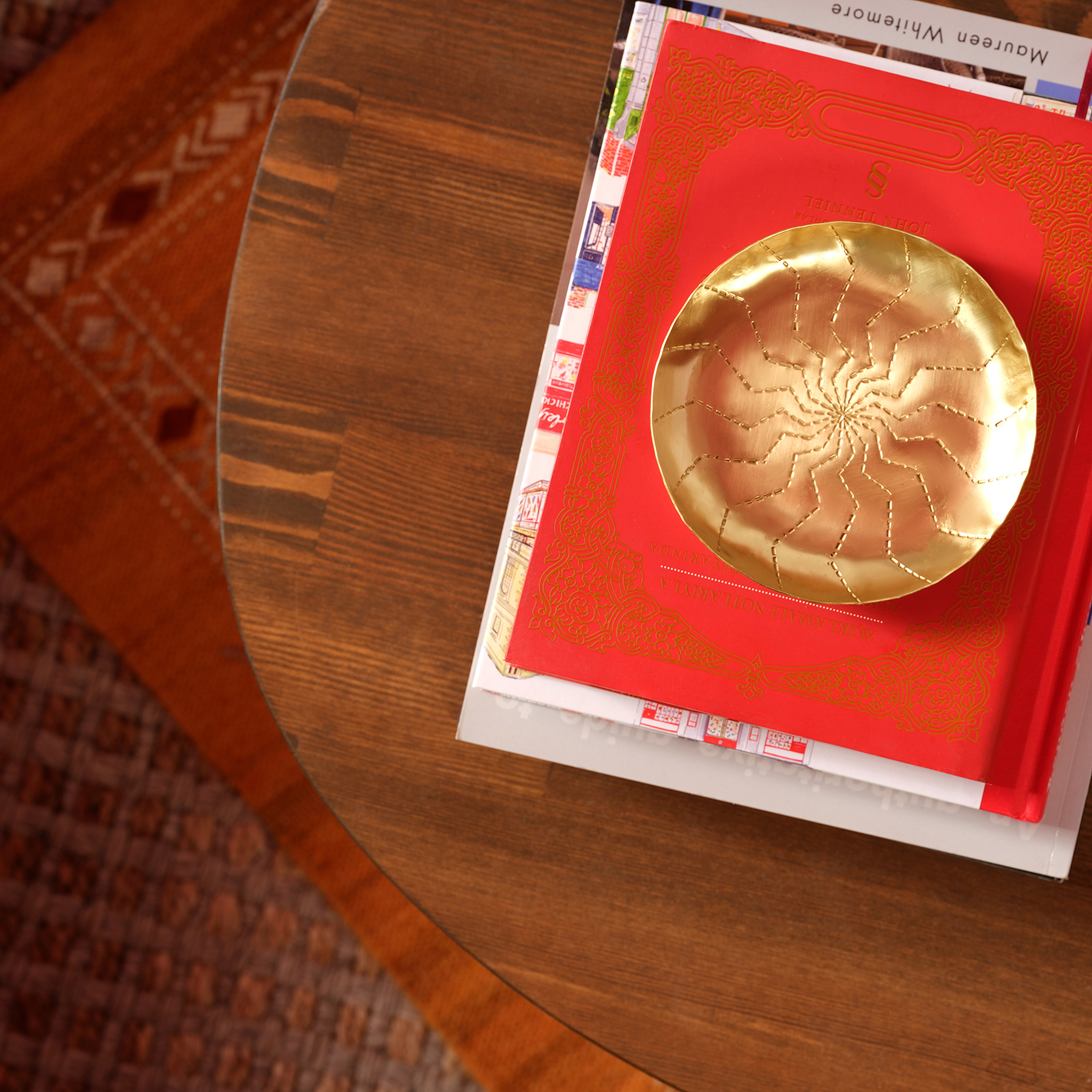Lotus Pirinç Dekoratif Obje 12 Cm Mat Altın