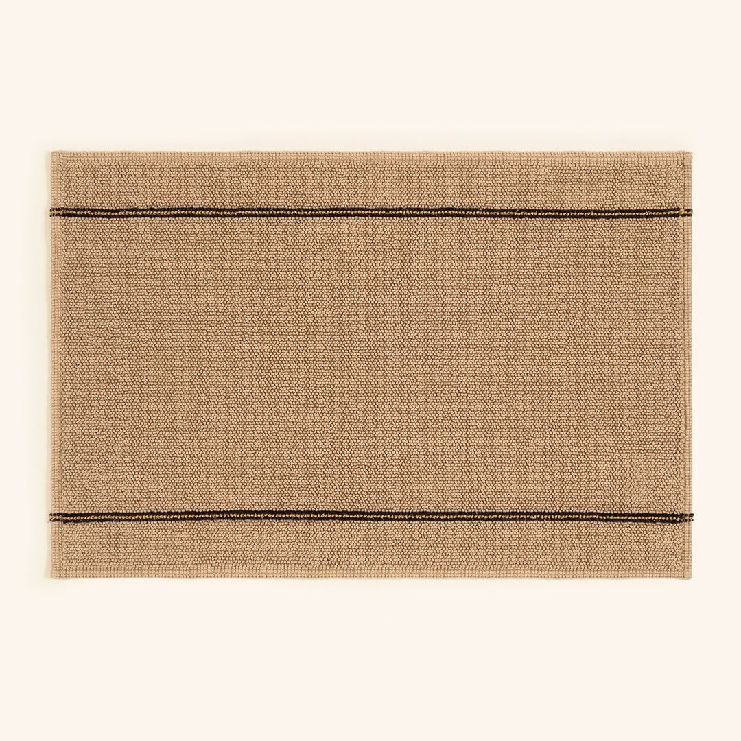 Costa Bukle Pamuk Pamuk Banyo Paspası 60x90 Cm Bej