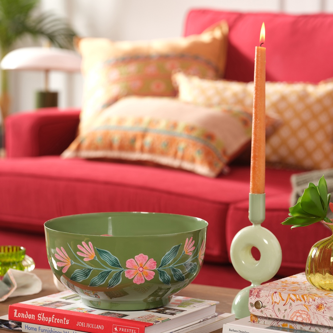 Nanpur Metal Kase 24x24x13 Cm Yeşil