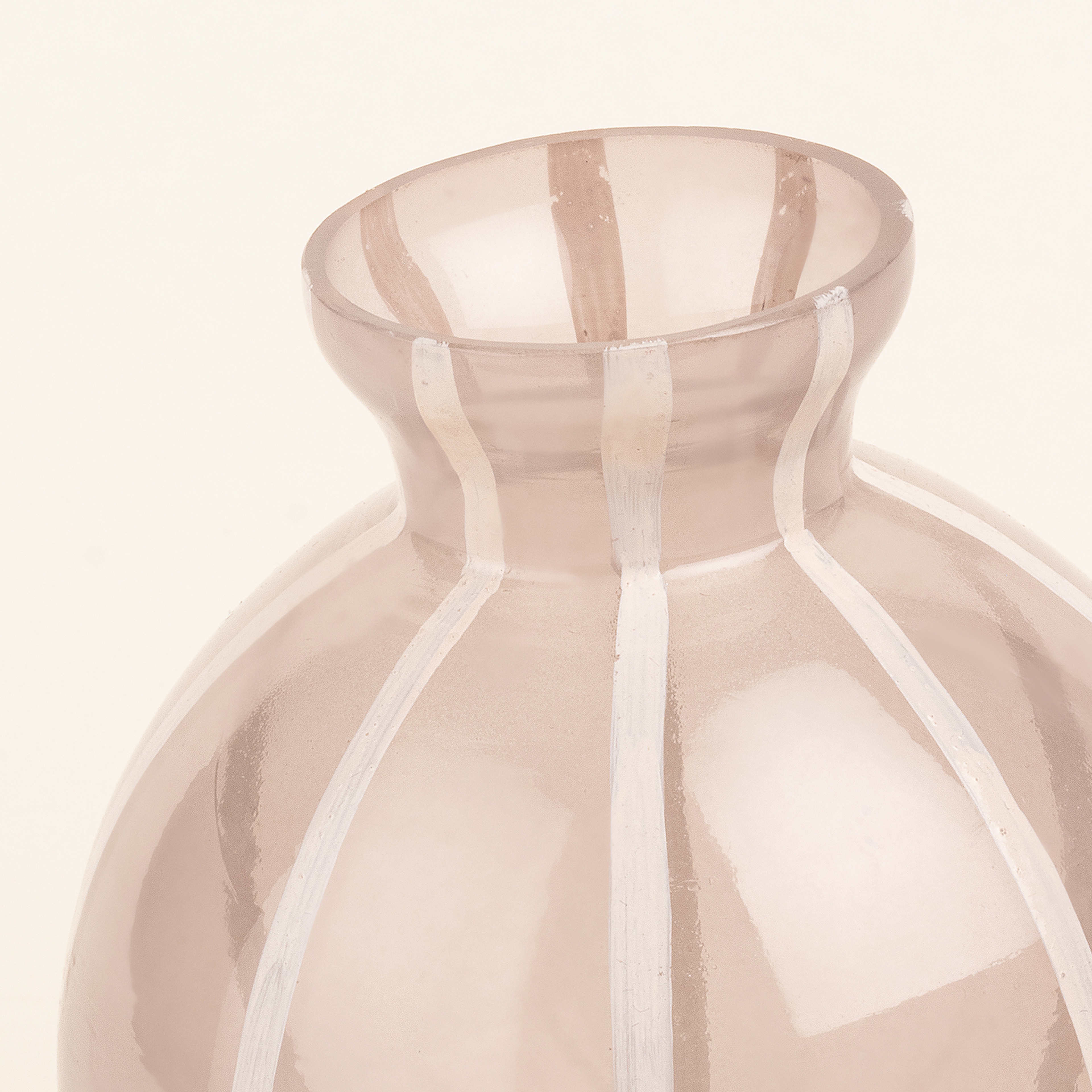 Aravalı Cam Dekoratif Obje 9x9x11 Cm Bej