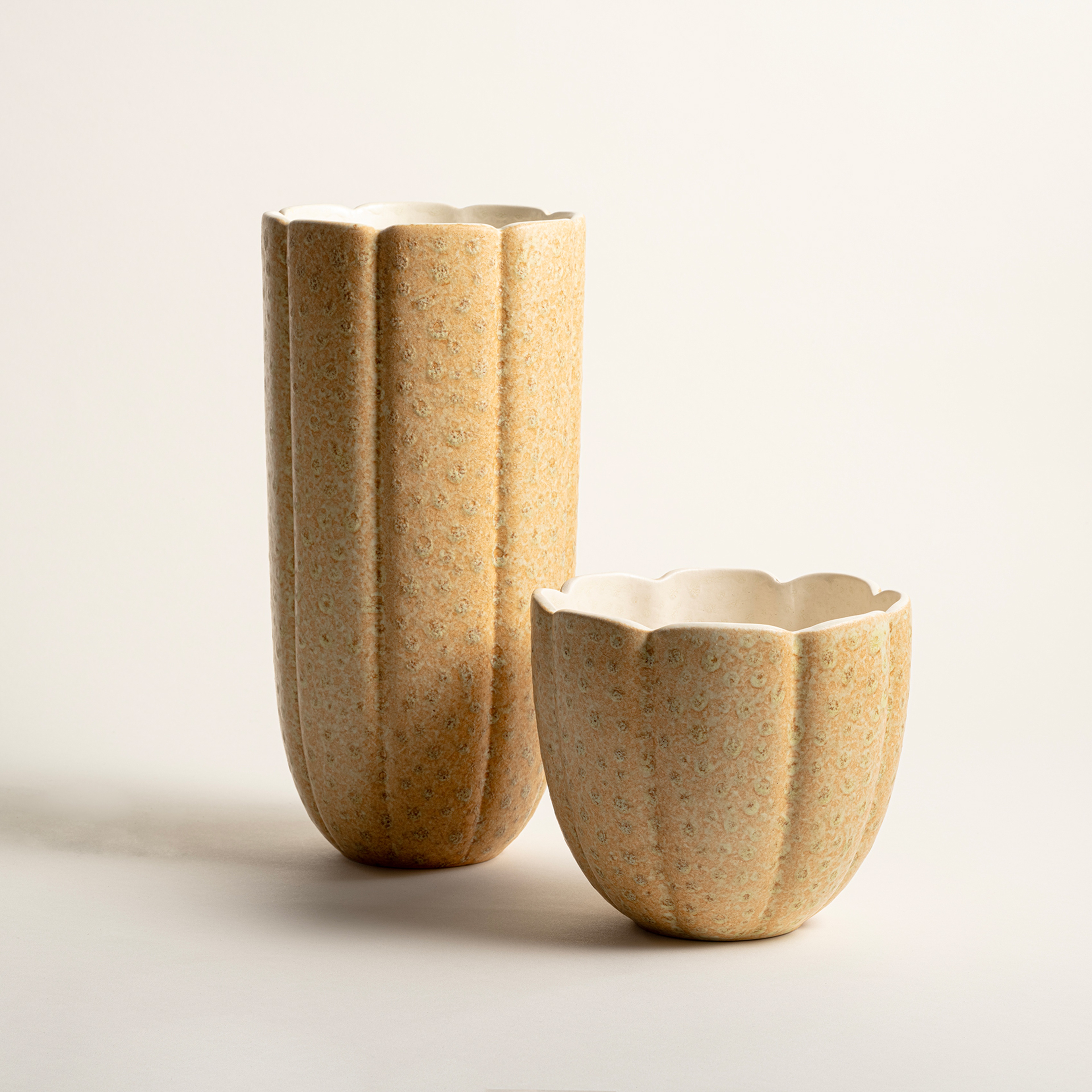 Lızbon Earthenware Vazo 15x15x13 Cm Sarı