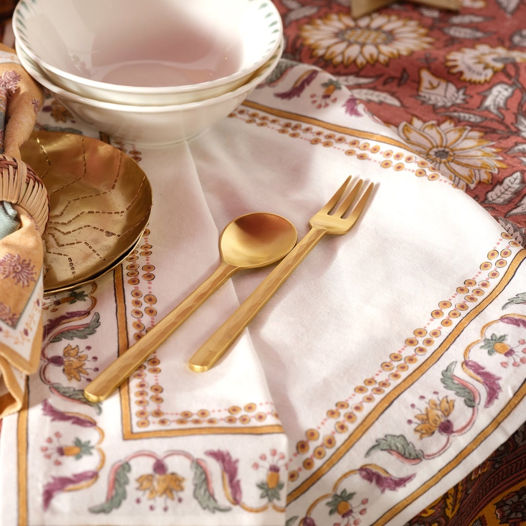 Lotus Pirinç Dekoratif Obje 16x17 Cm Mat Altın