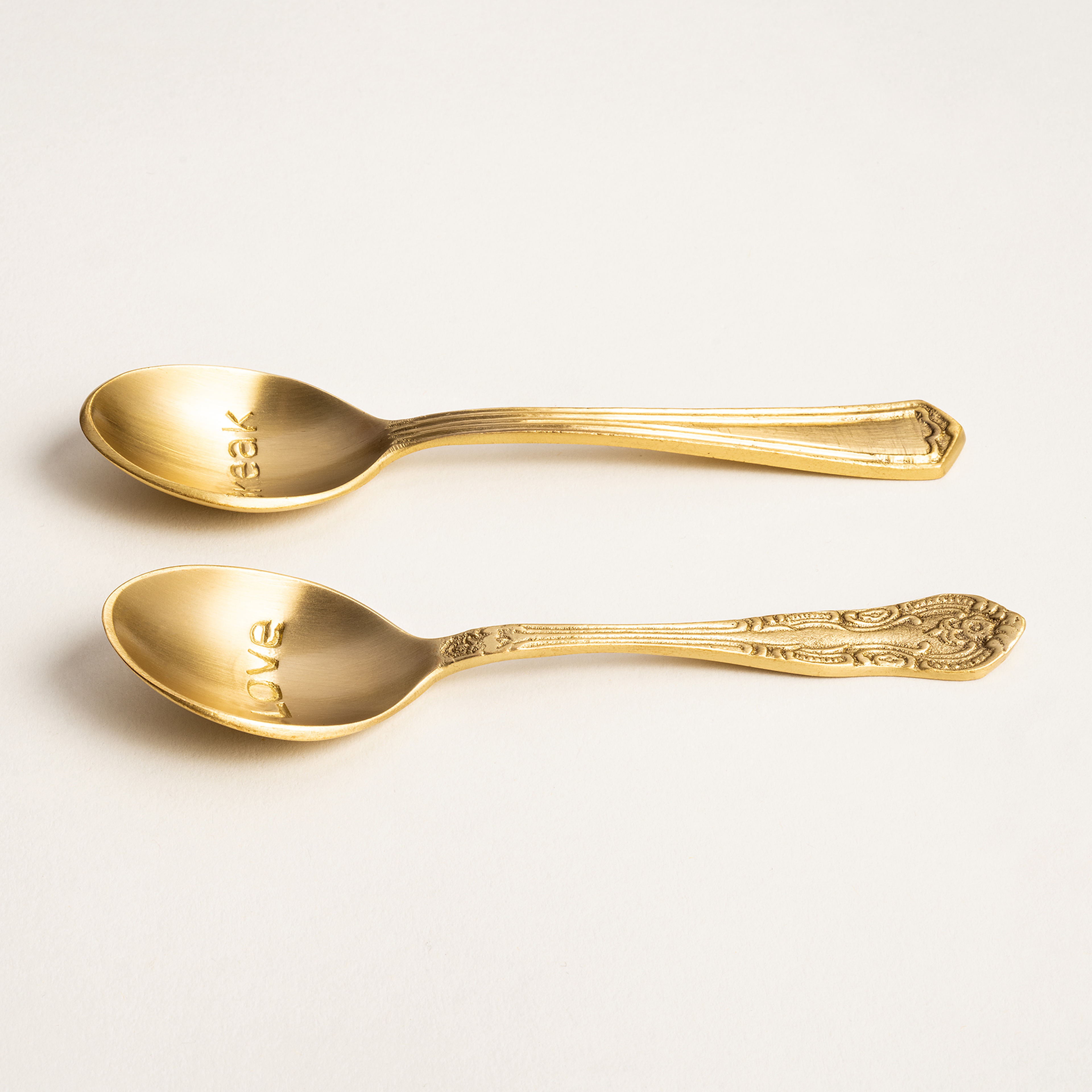 Lotus Pirinç Dekoratif Obje 14 Cm Mat Altın