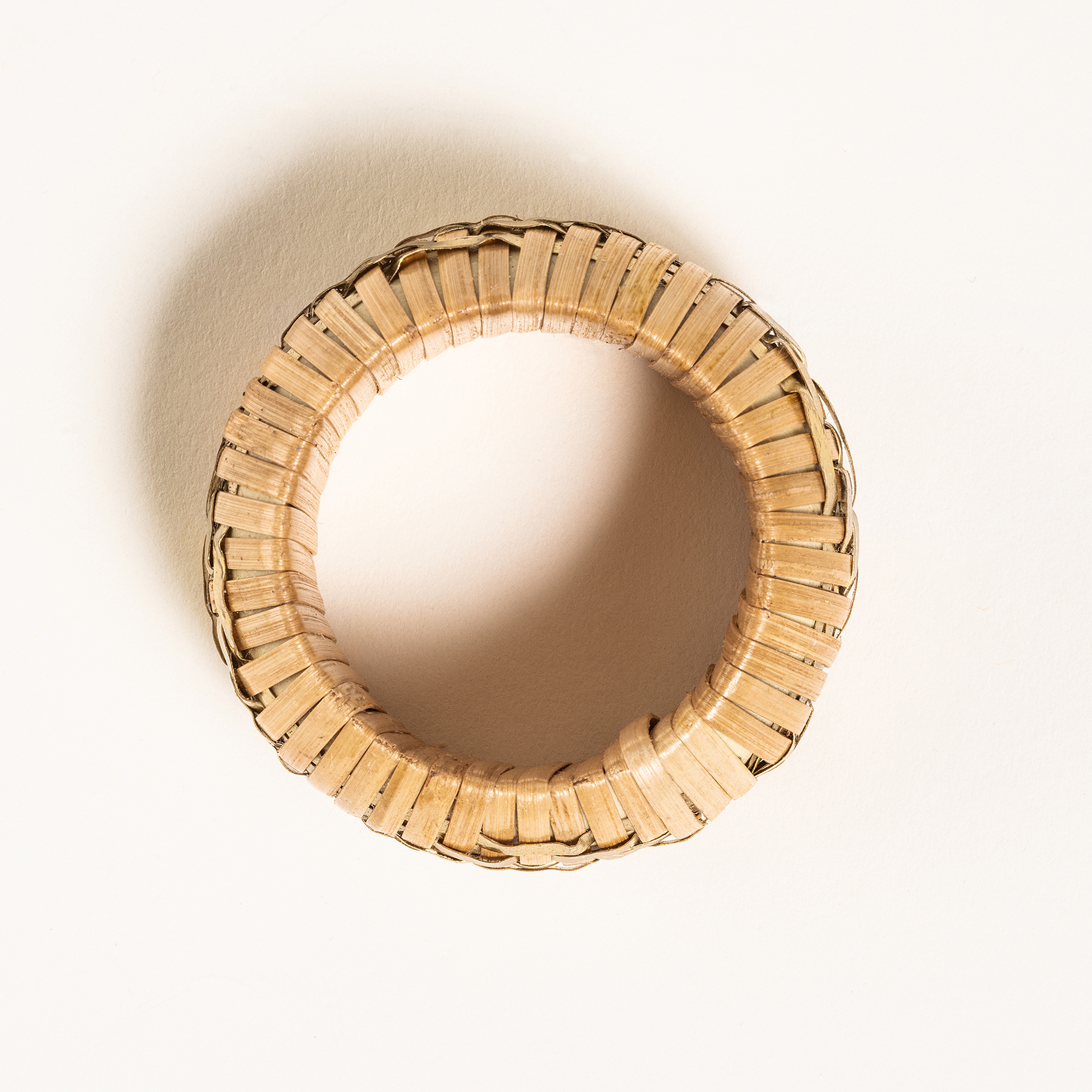 Lotus Bambu Peçete Halkası 5 Cm Sarı