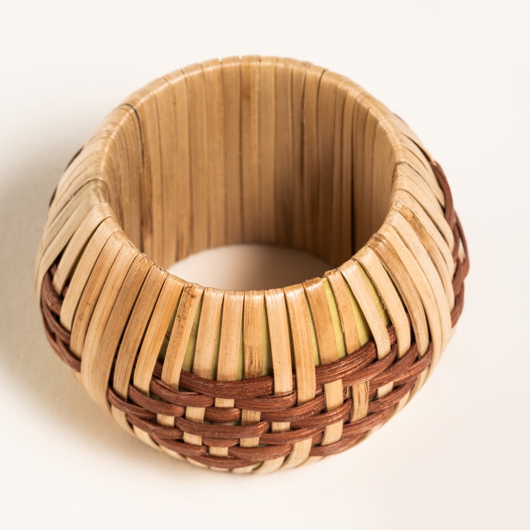 Lotus Bambu Peçete Halkası 6 Cm Turuncu