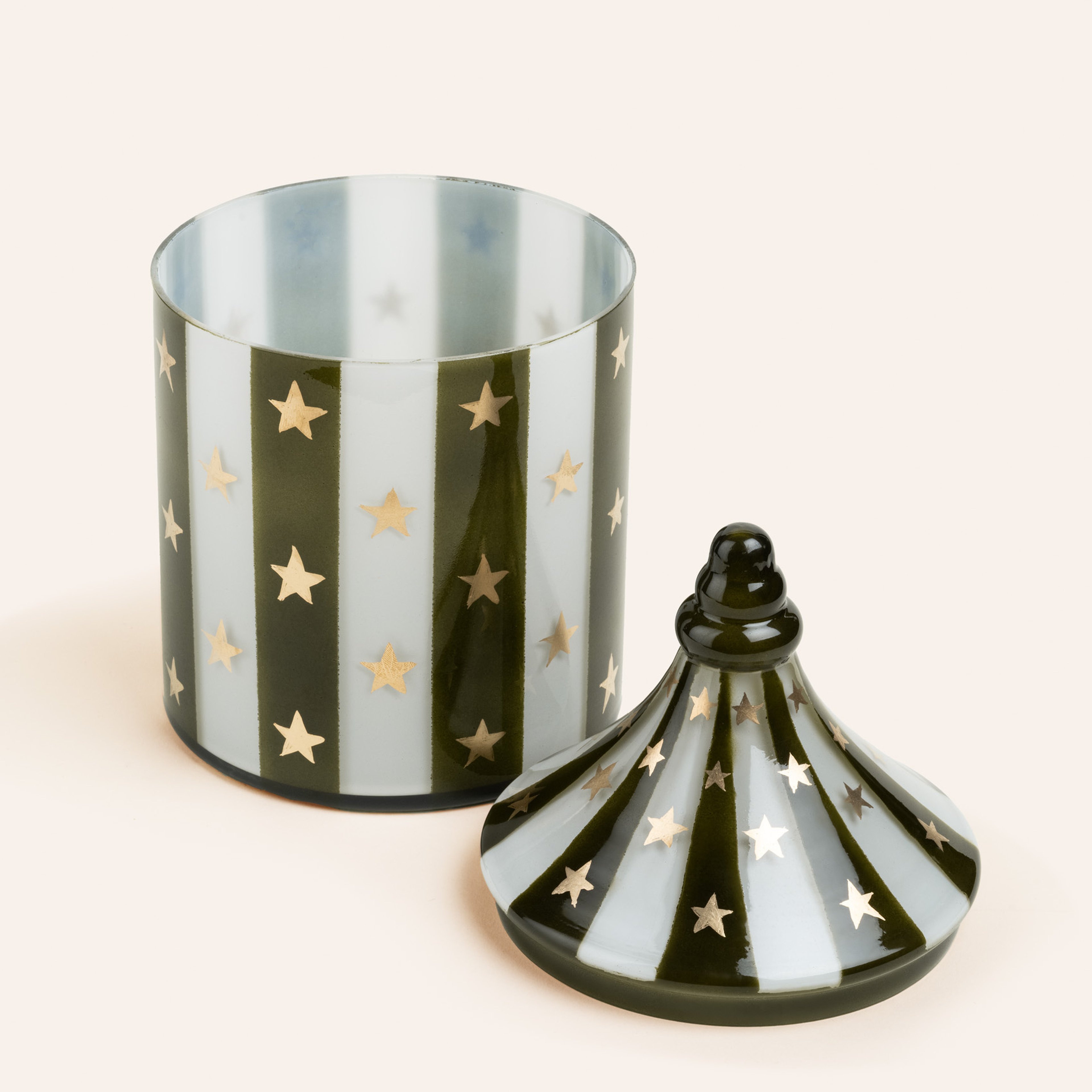 Aravalı Cam Dekoratif Kase 13x13x24 Cm Yeşil