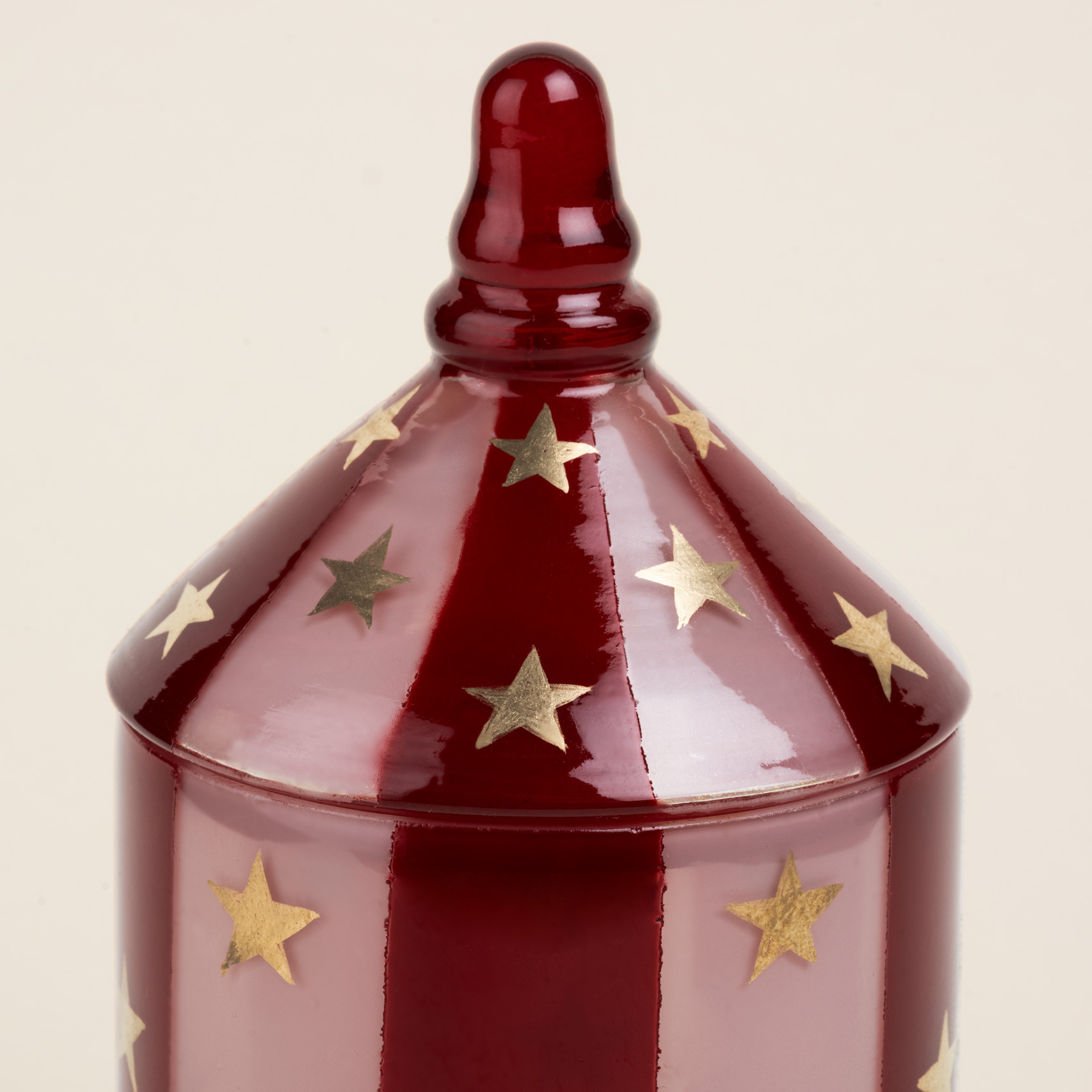 Aravalı Cam Dekoratif Kase 8x8x18 Cm Fuşya