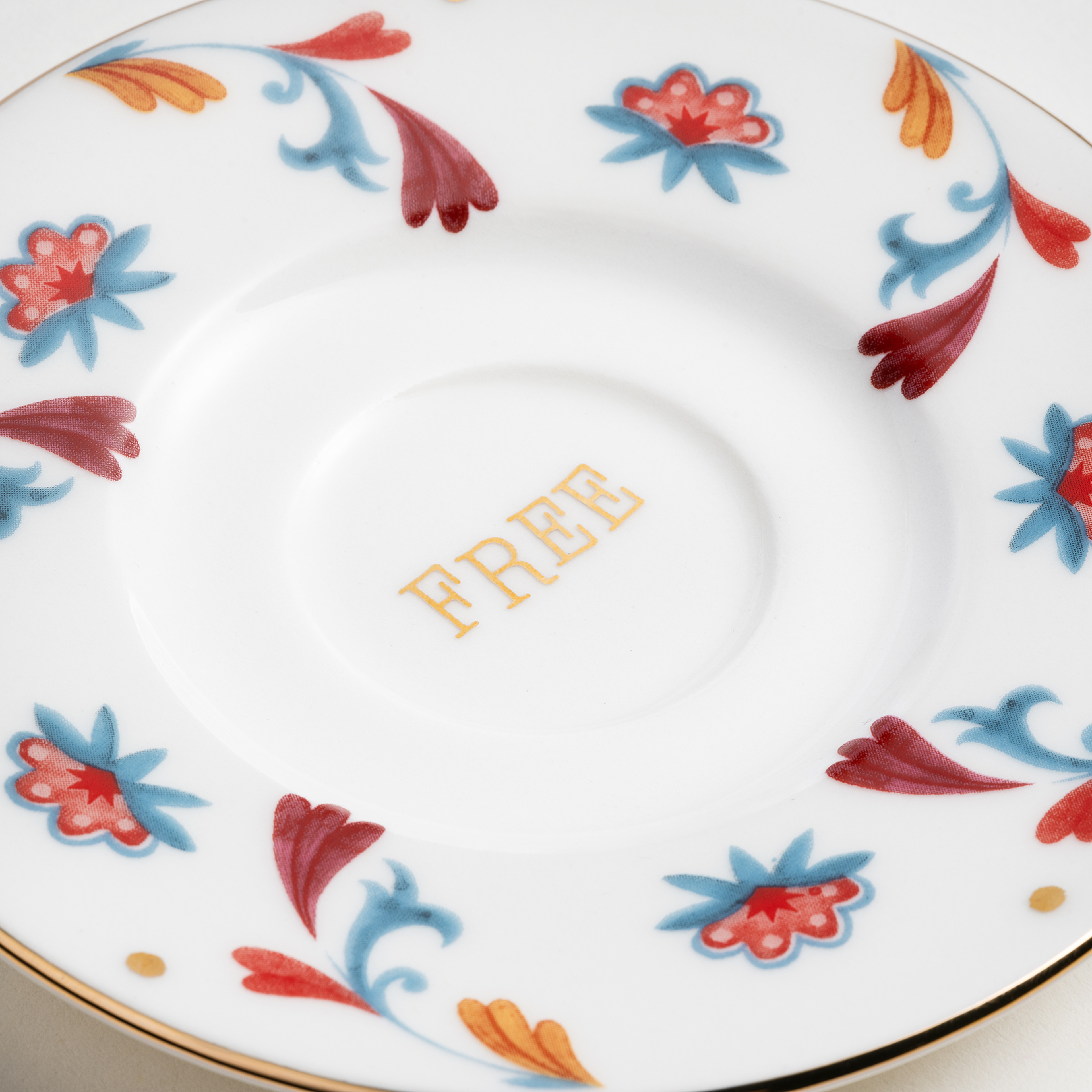 Gediz Porselen Kahve Seti 80 Ml Renkli