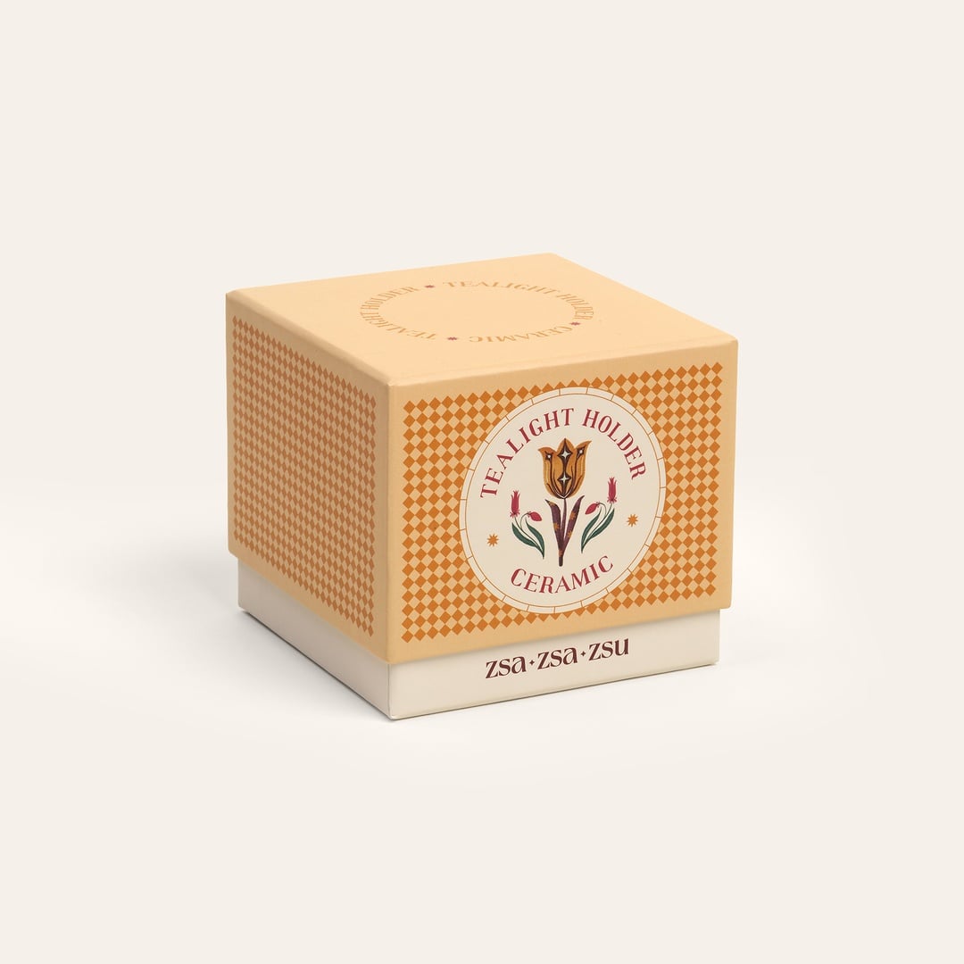 Nana Seramik Mum Tutucu 9 Cm Hardal