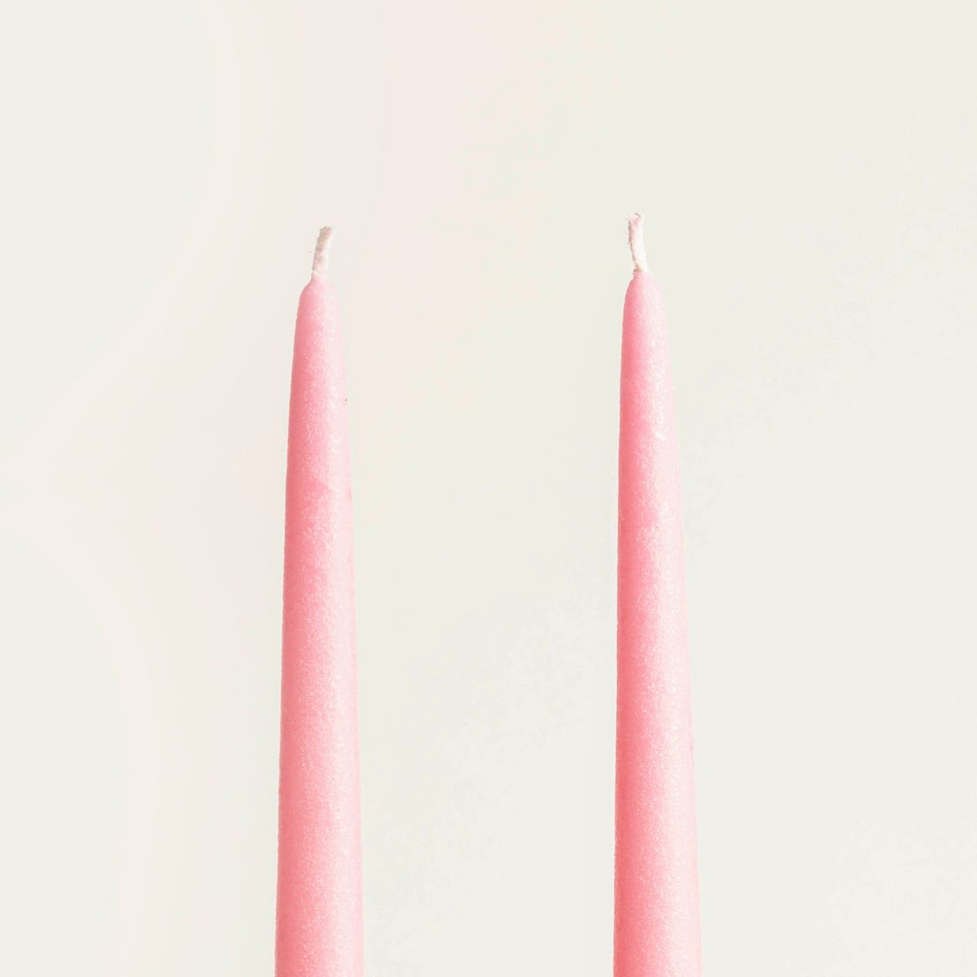 Deurne Parafın Mum 2.2x2.2x30 Cm Pembe