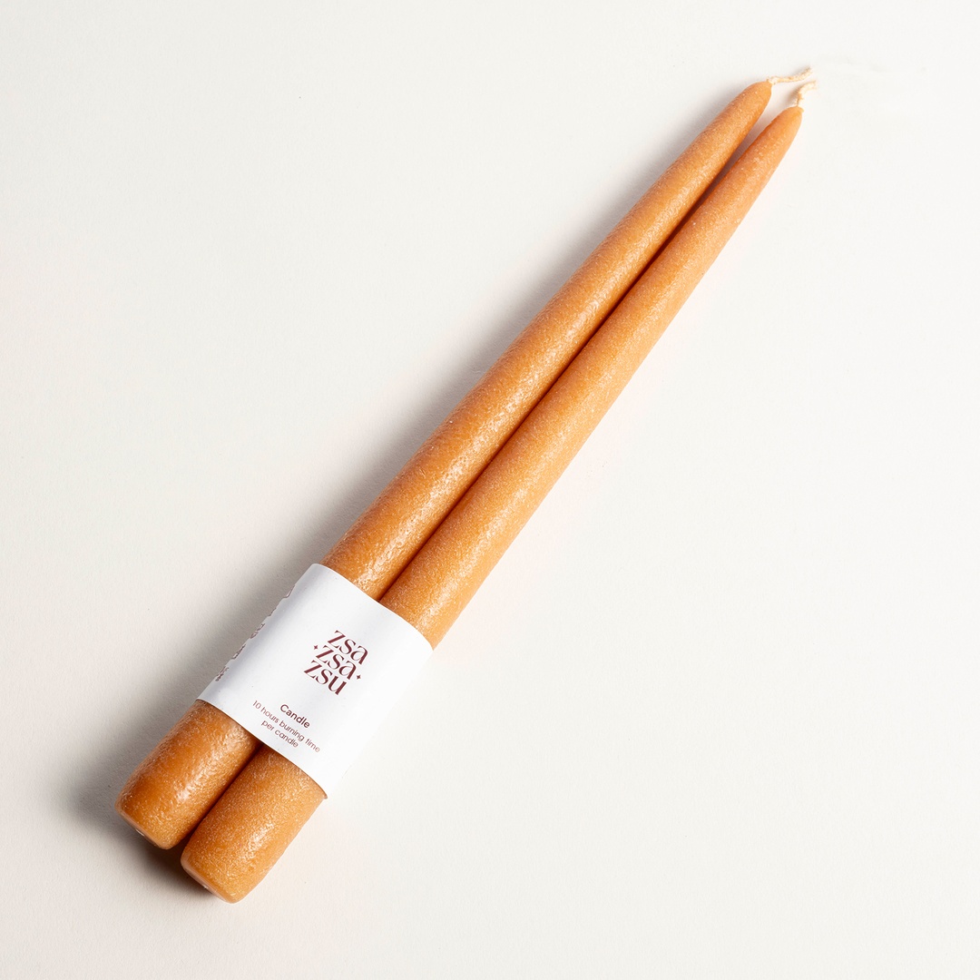 Deurne Parafın Mum 2.2x2.2x30 Cm Amber