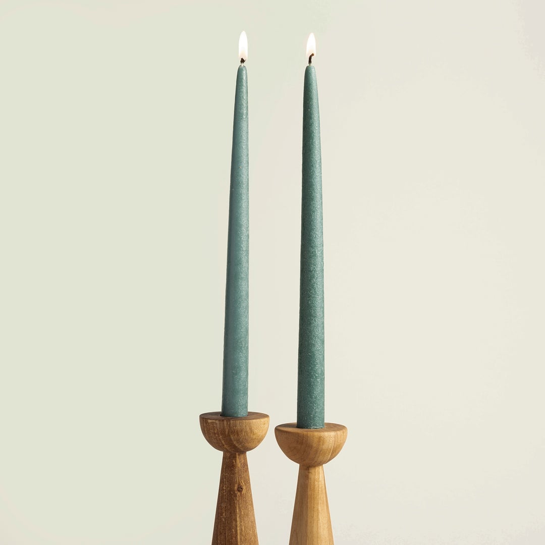 Deurne Parafın Mum 2.2x2.2x30 Cm Petrol