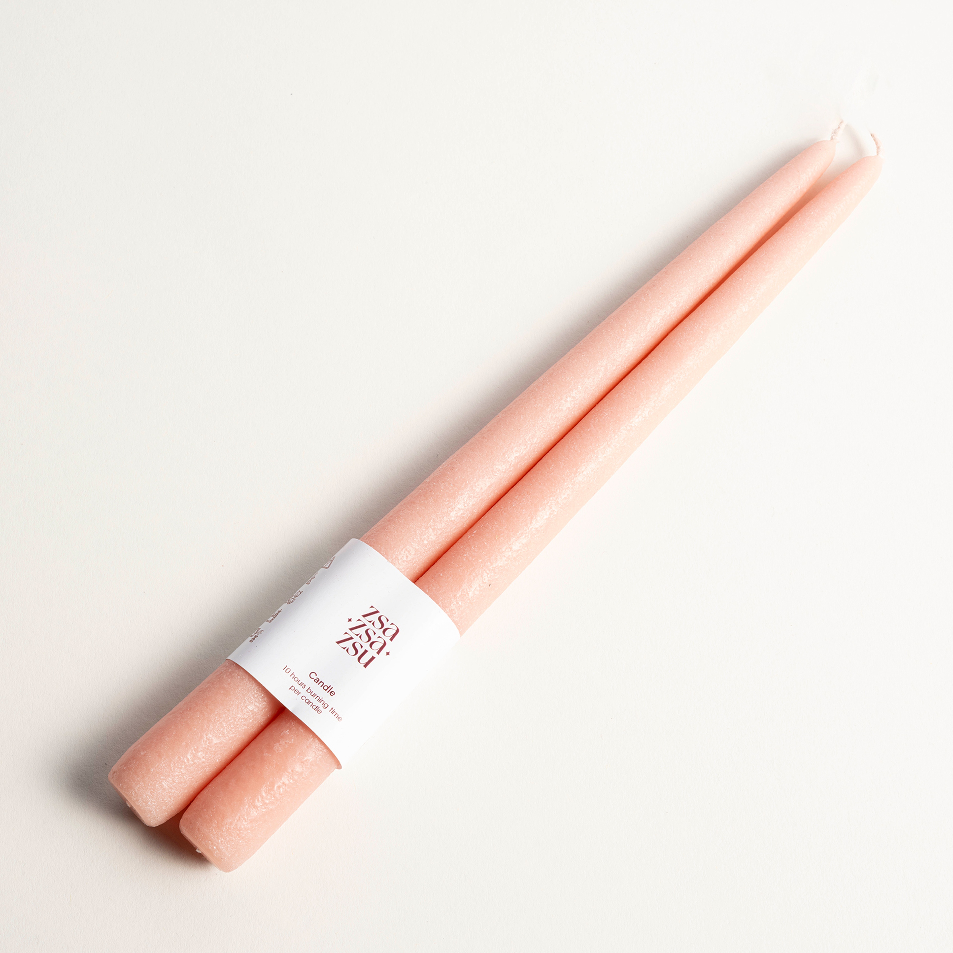 Deurne Parafın Mum 2.2x2.2x30 Cm Gül Kurusu