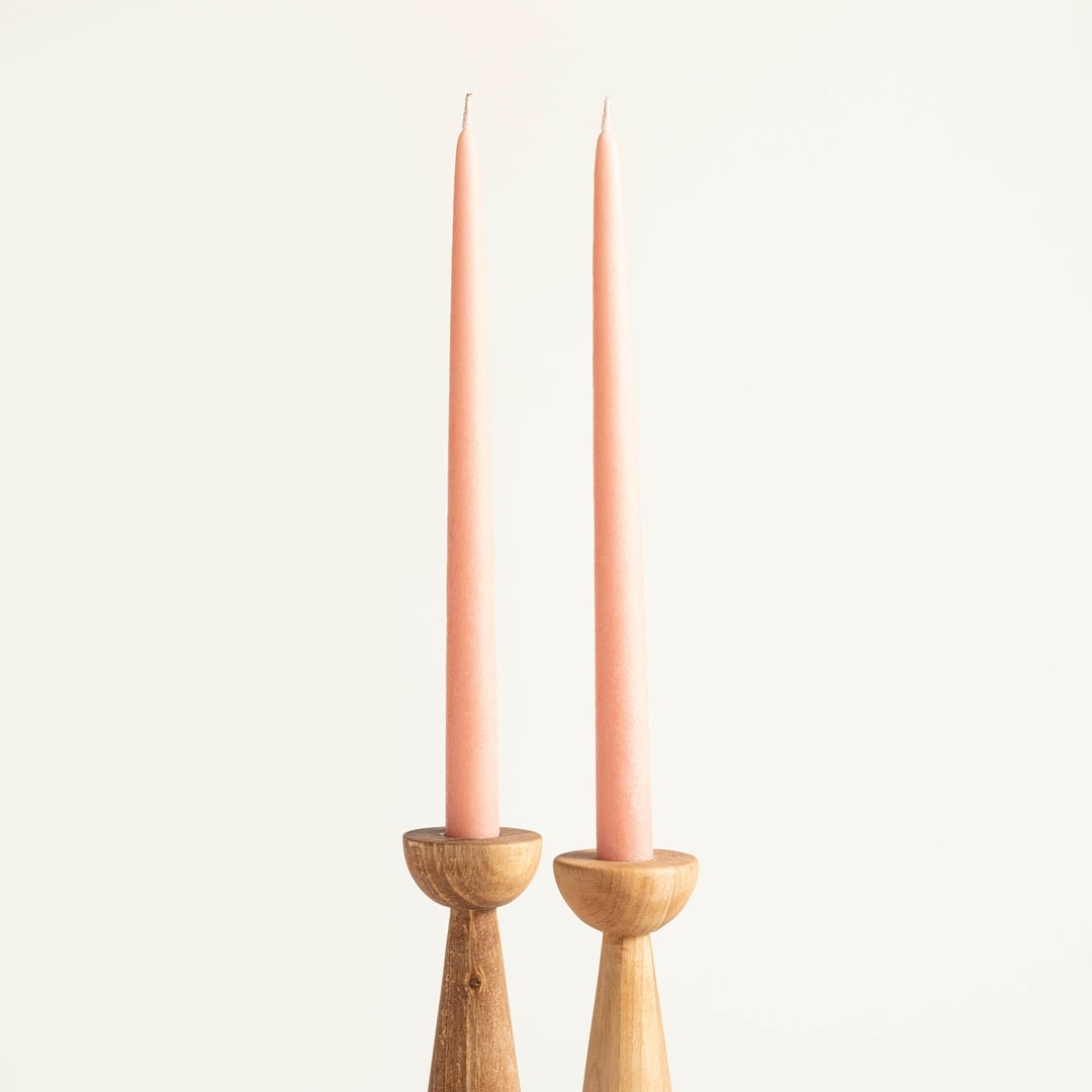 Deurne Parafın Mum 2.2x2.2x30 Cm Gül Kurusu